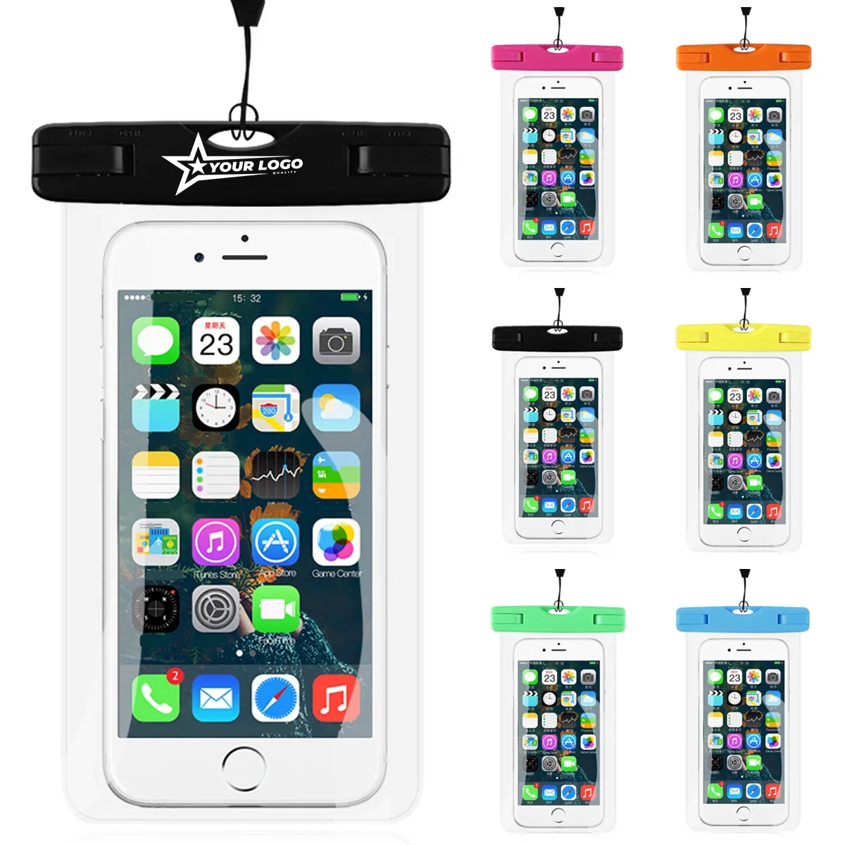 Waterproof Bags Cases W/ Strap Submersible Cellphones Cover 2