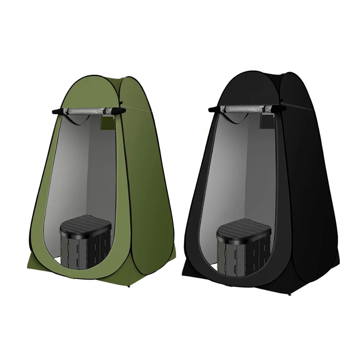 4ft Privacy Shelter Tent with Camping Toilet Set & Backpack 6