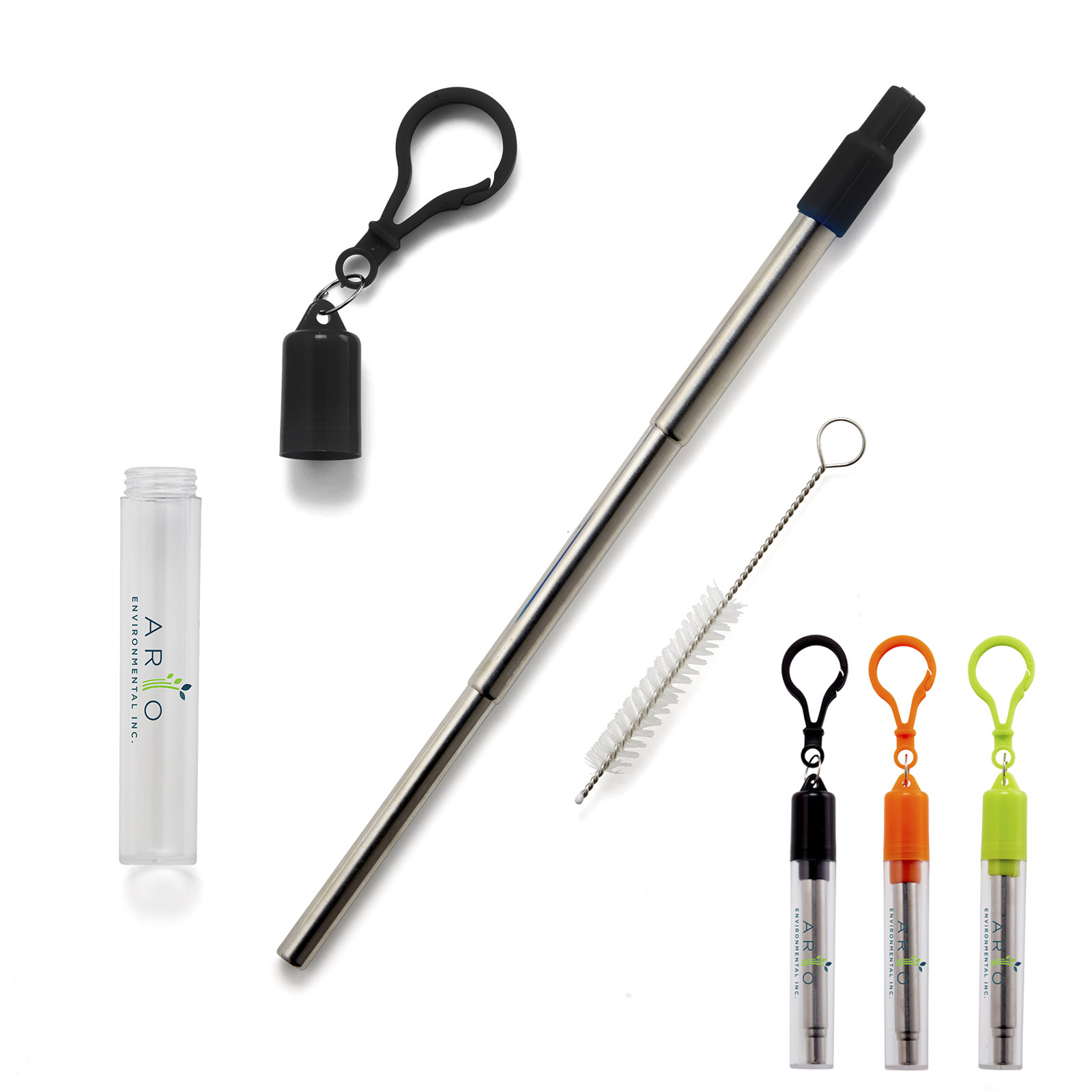 Collapsible Reusable Stainless Steel Straw