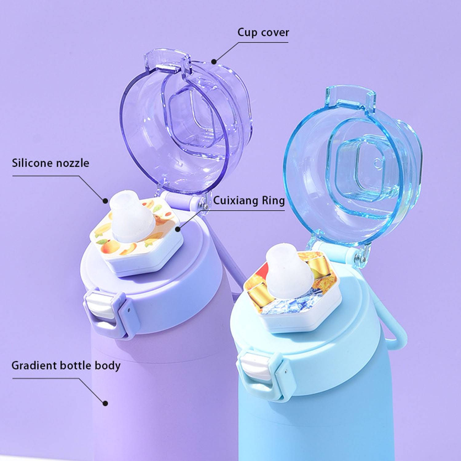 22oz Aroma Sports Bottle w/ Interchangeable Flavor Rings 8