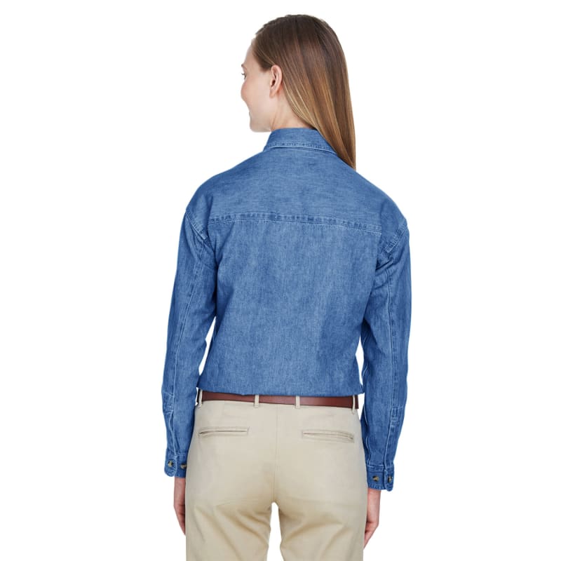 UltraClub Ladies' Cypress Denim 3