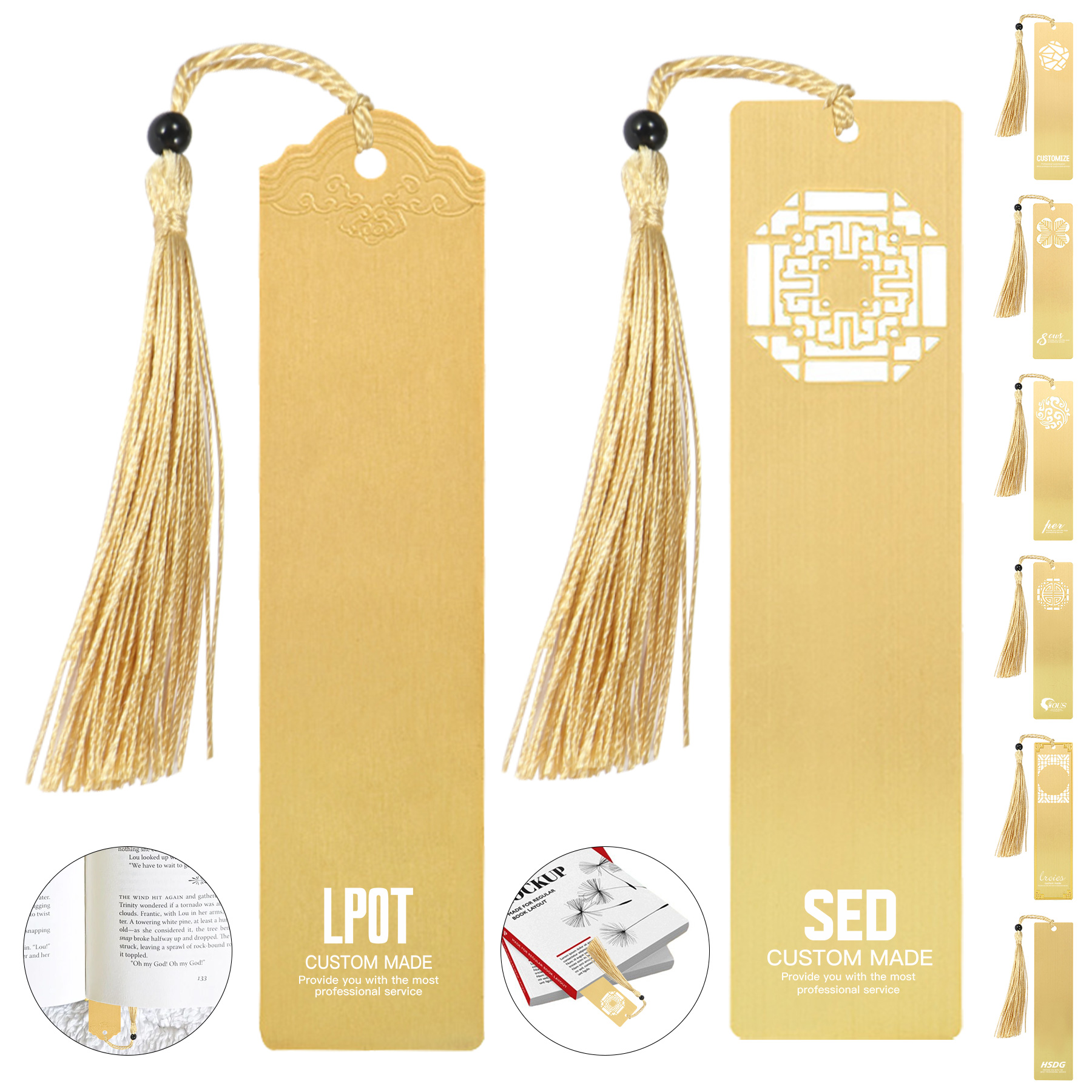 Metal Bookmark With Tassel 2
