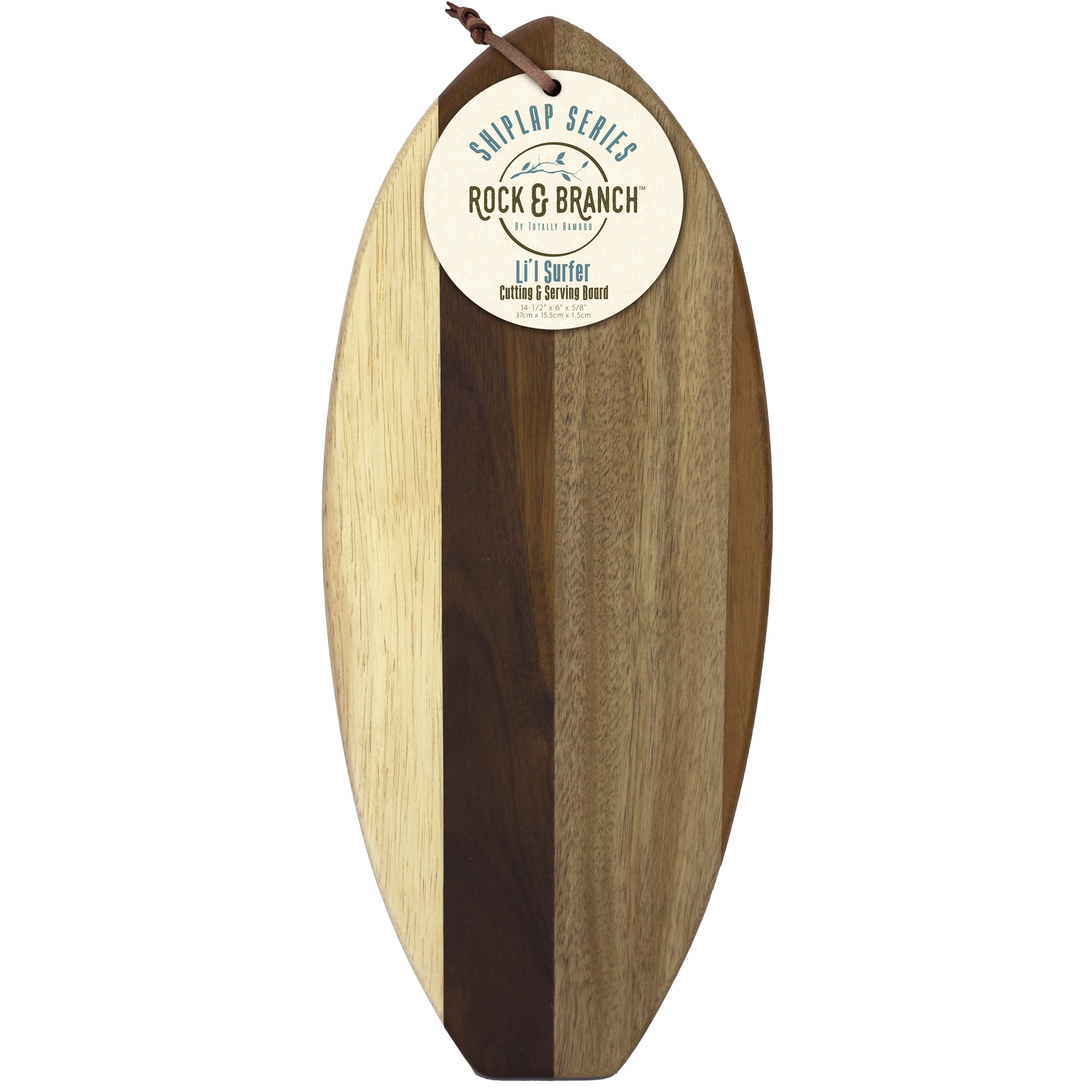 Rock & Branch® Shiplap Series Lil' Surfer Cutting & Serving Board 4