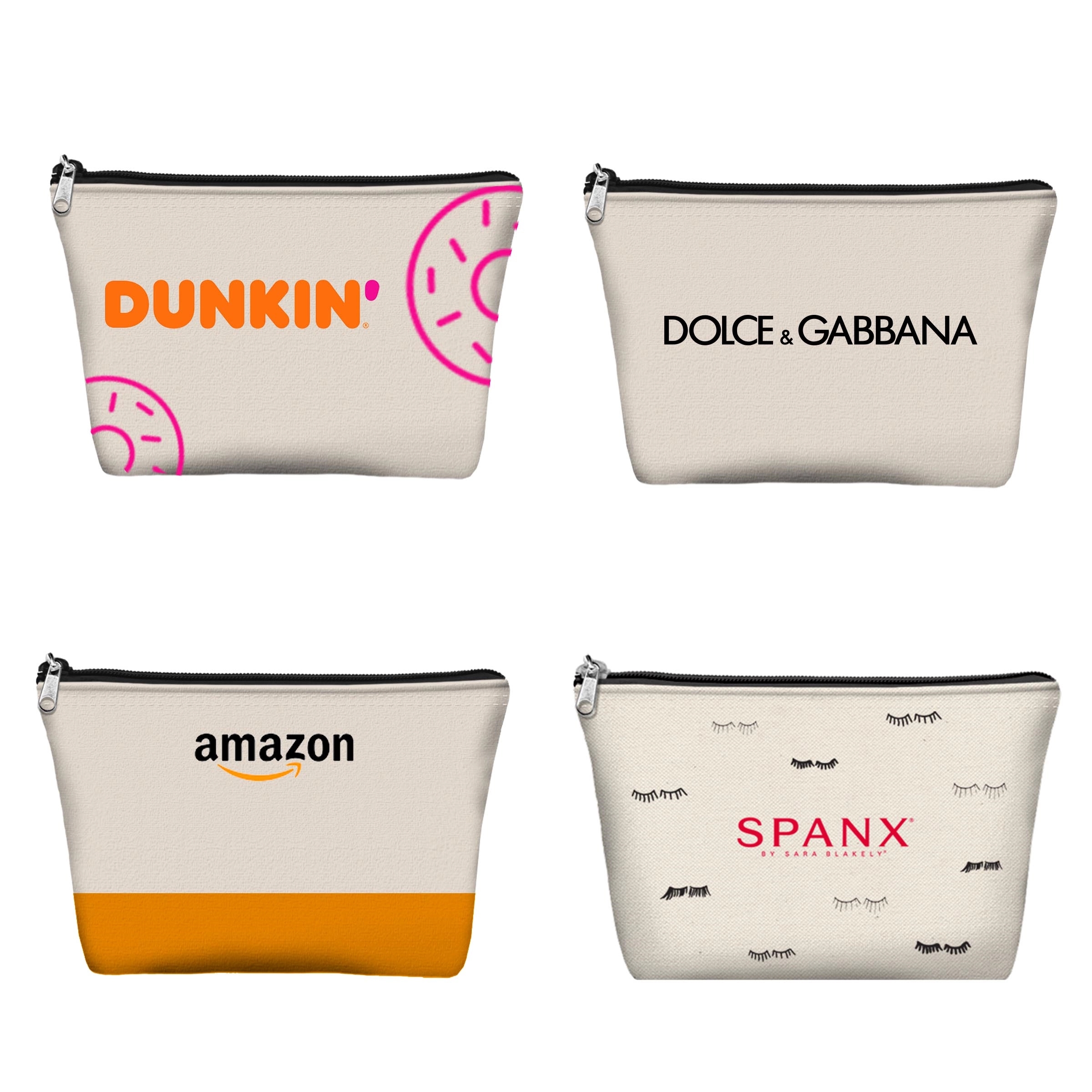 Canvas Zippered Pouches 18