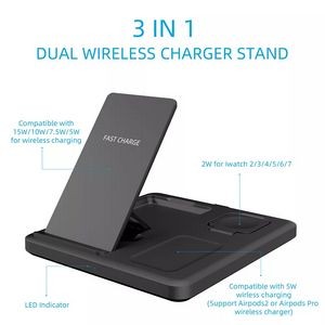 3-in-1 Foldable Wireless Charger Stand 2