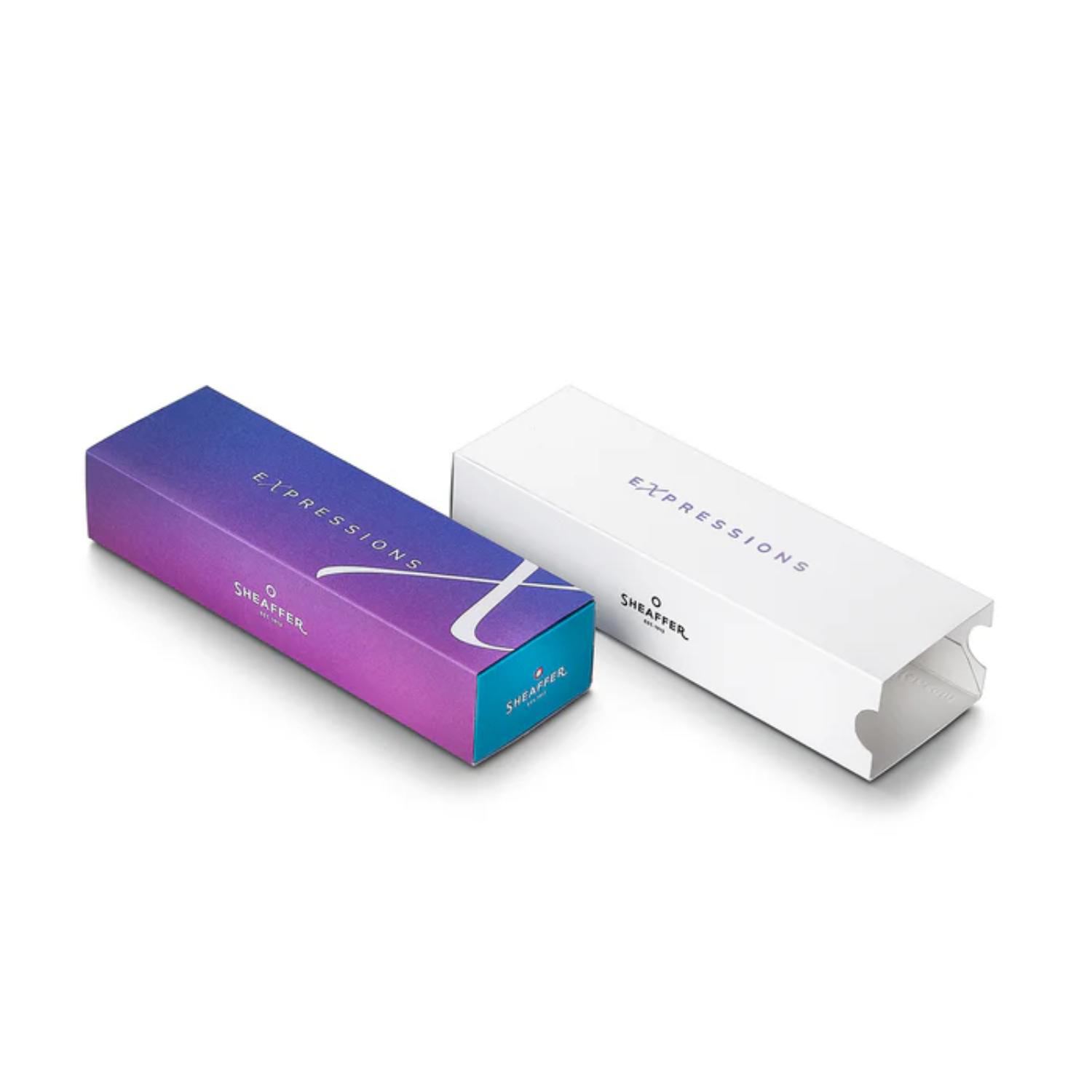 SHEAFFER® VFM 9430 Expressions Blue and Purple Pearlised Gradient Rollerball Pen w/ Gift Box 6