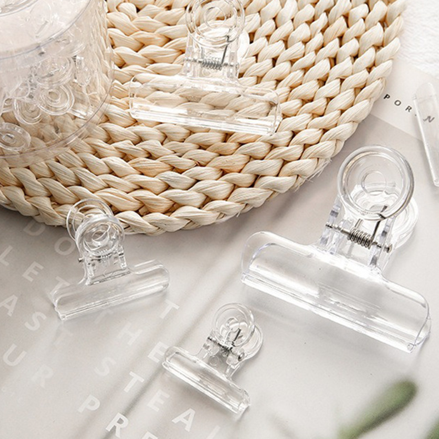 2.5" Color transparent Plastic Clip 2