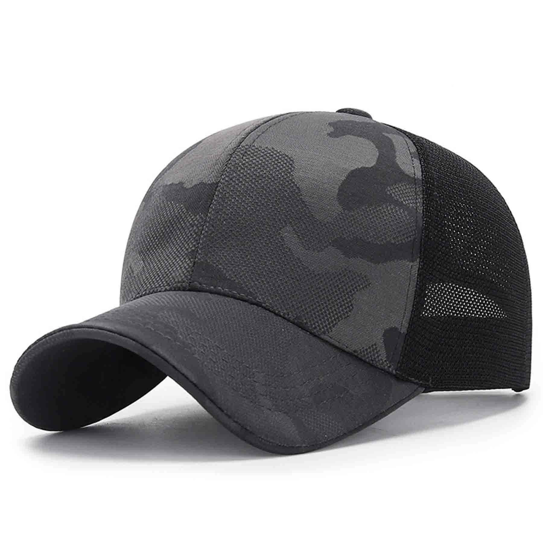 Camouflage Mesh 6 Panel Trucker Baseball Cap 2