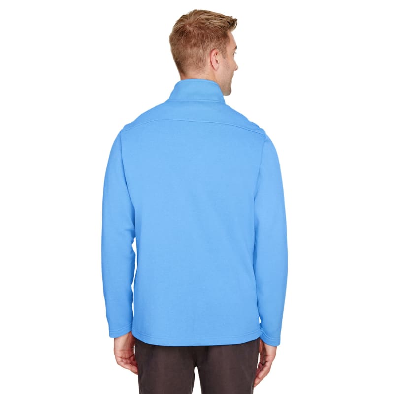 UltraClub Men's Coastal Pique Fleece Quarter-Zip 3