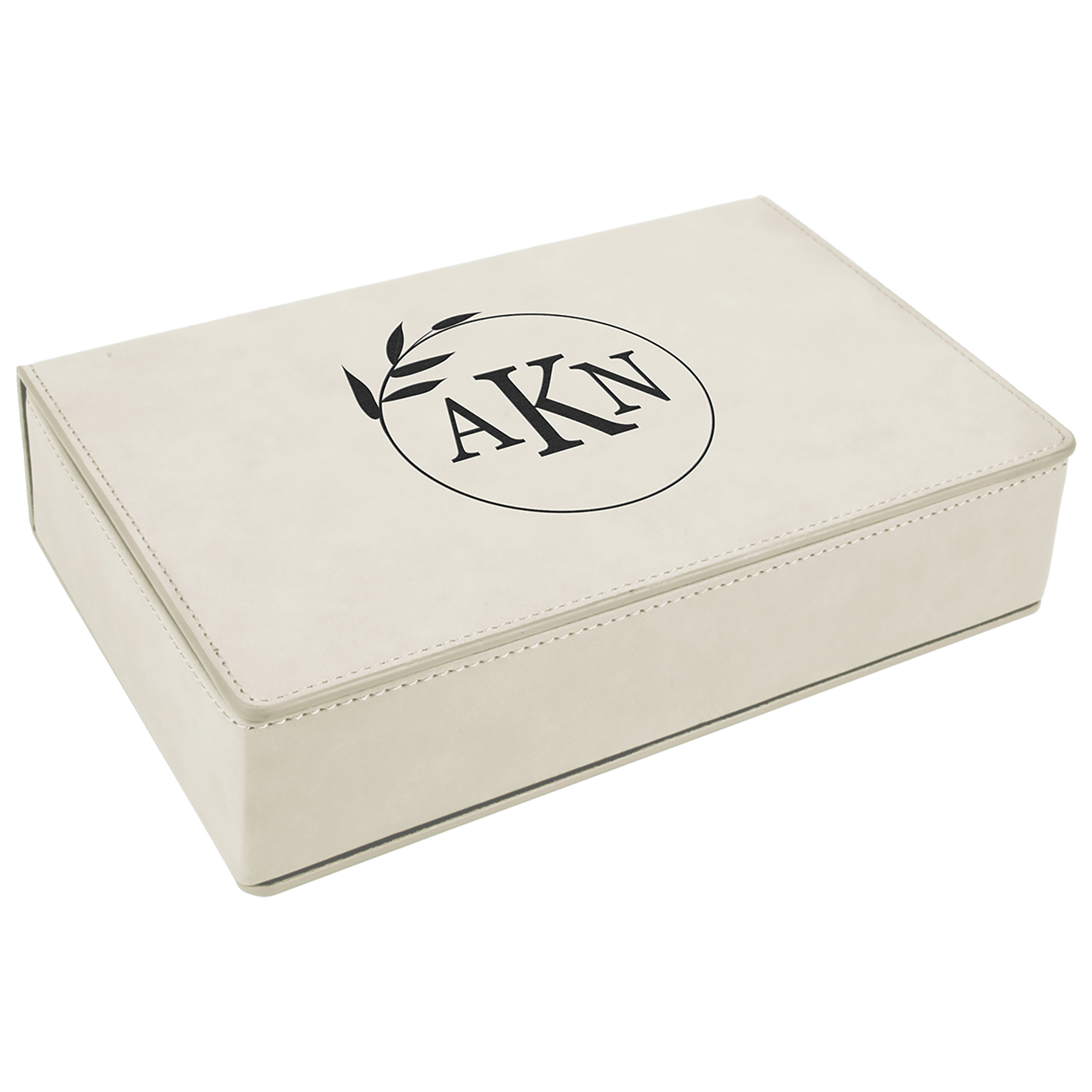 Stainless Steel White Leatherette Flask Gift Set 5
