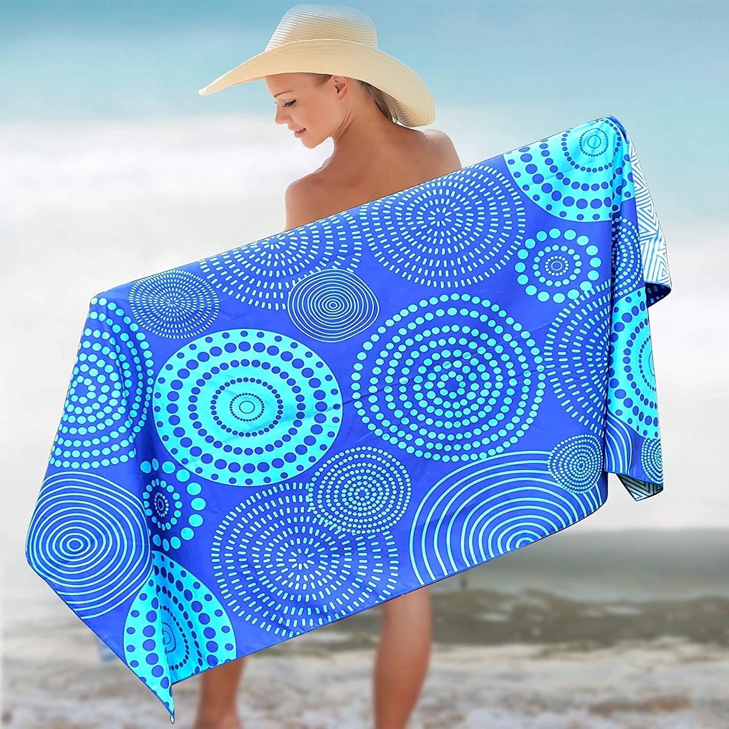 Eco-Friendly French Terry Beach Towel 1