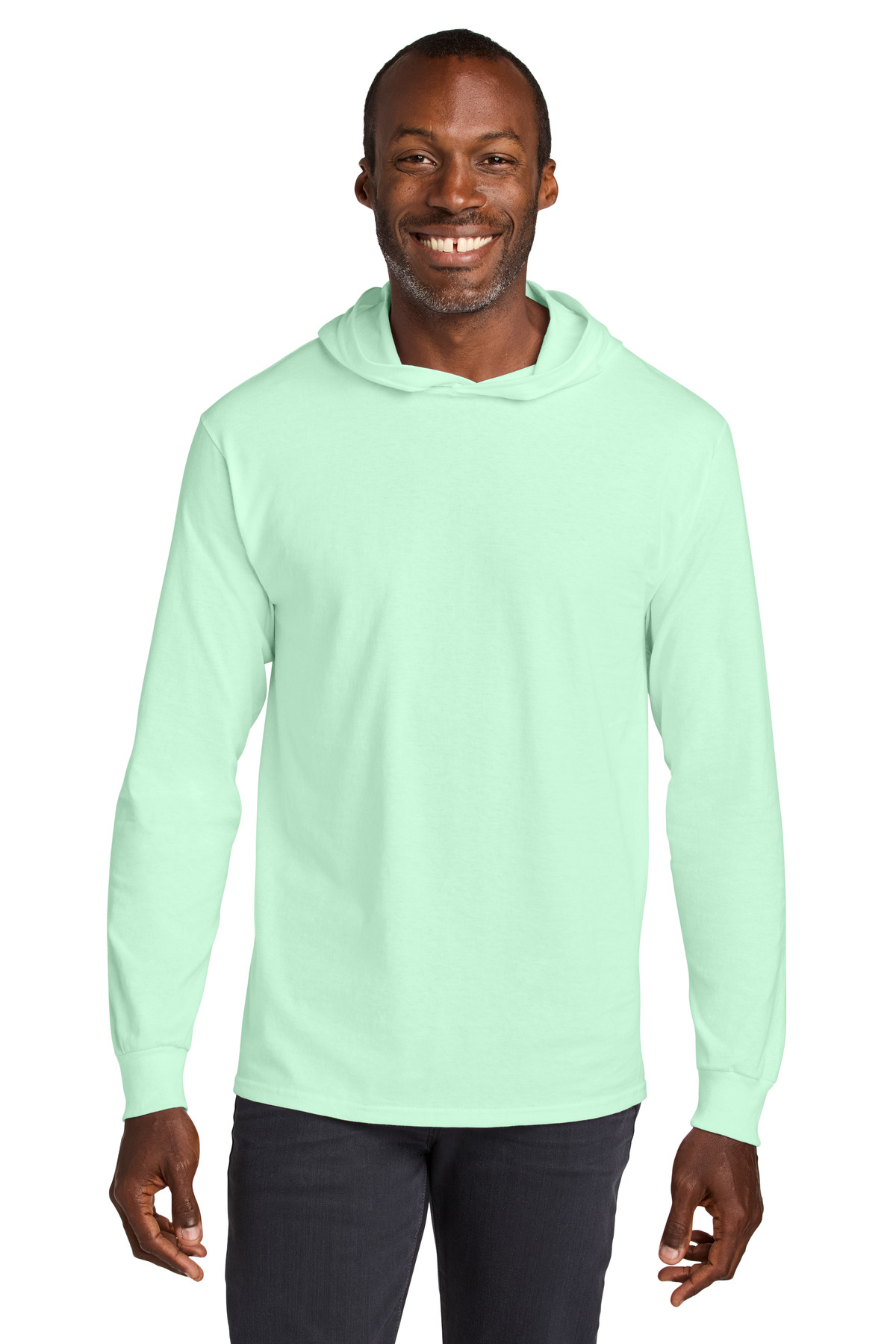 Jerzees Classics Unisex Cotton Long Sleeve Hooded T-Shirt 363LH 28