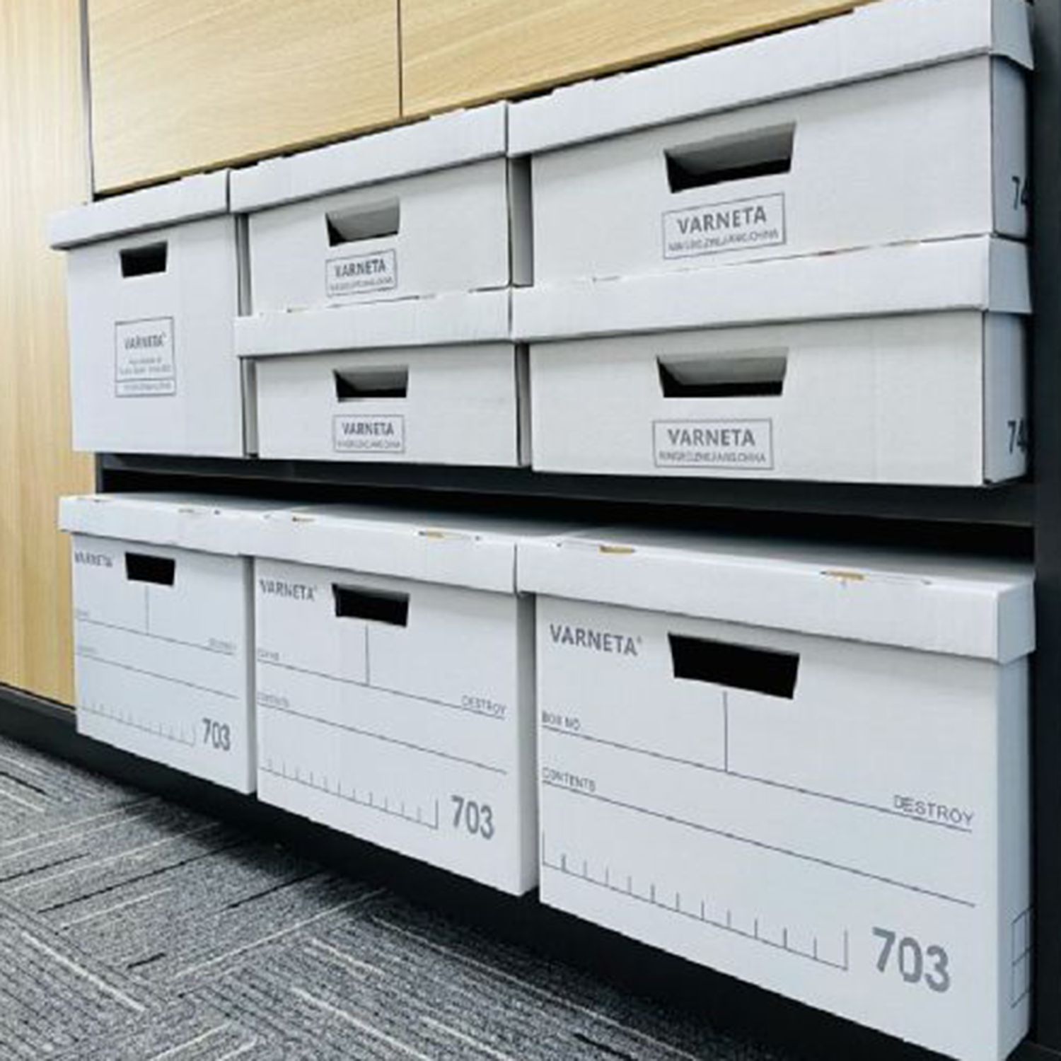 Paper Storage Boxes With Lid 2