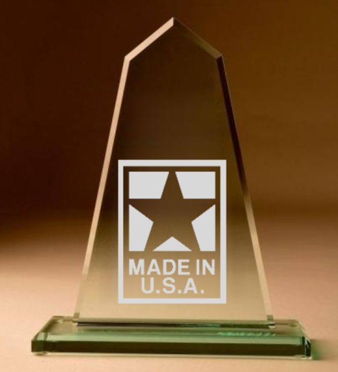 USA Monument Clear Glass Award