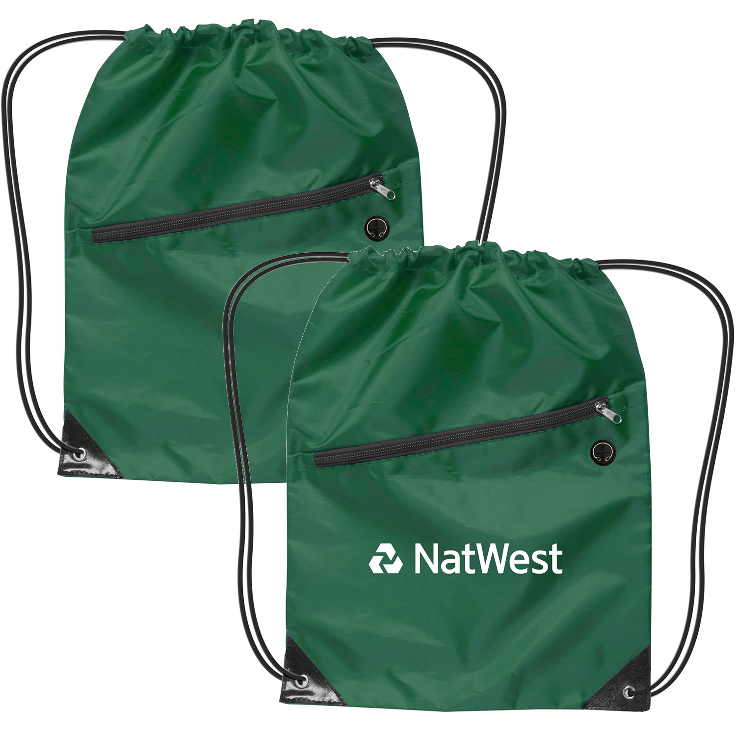Drawstring Backpacks With Earbud Port 8