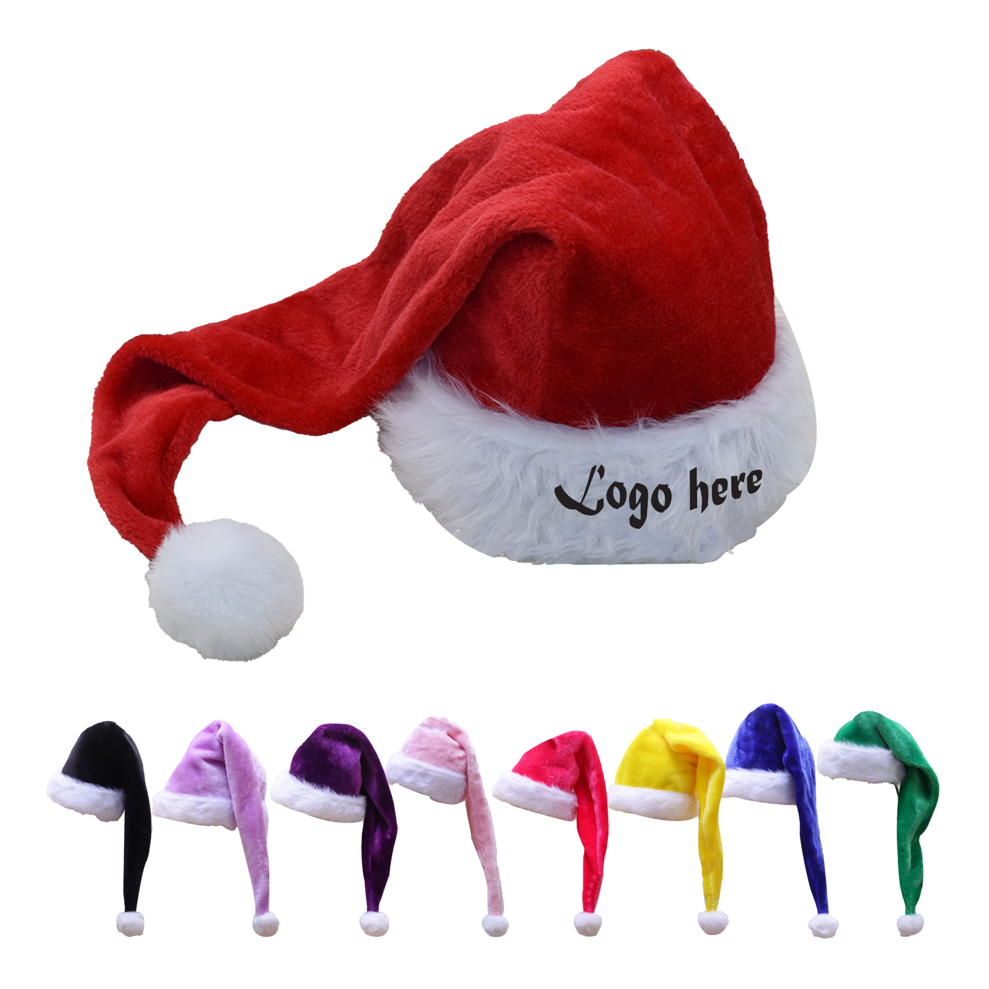Extended Length Plush Santa Hat 2
