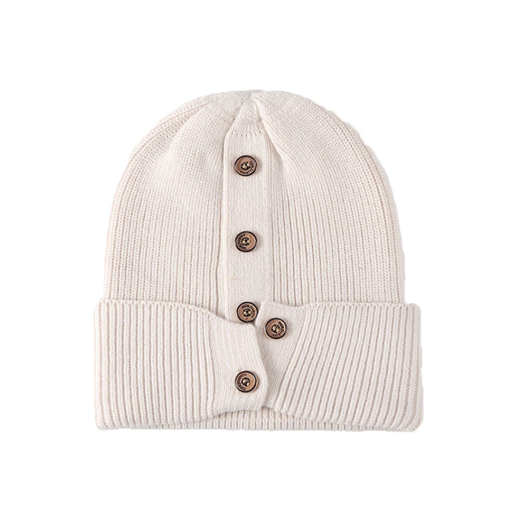 Warm Beanie With Buttons 2