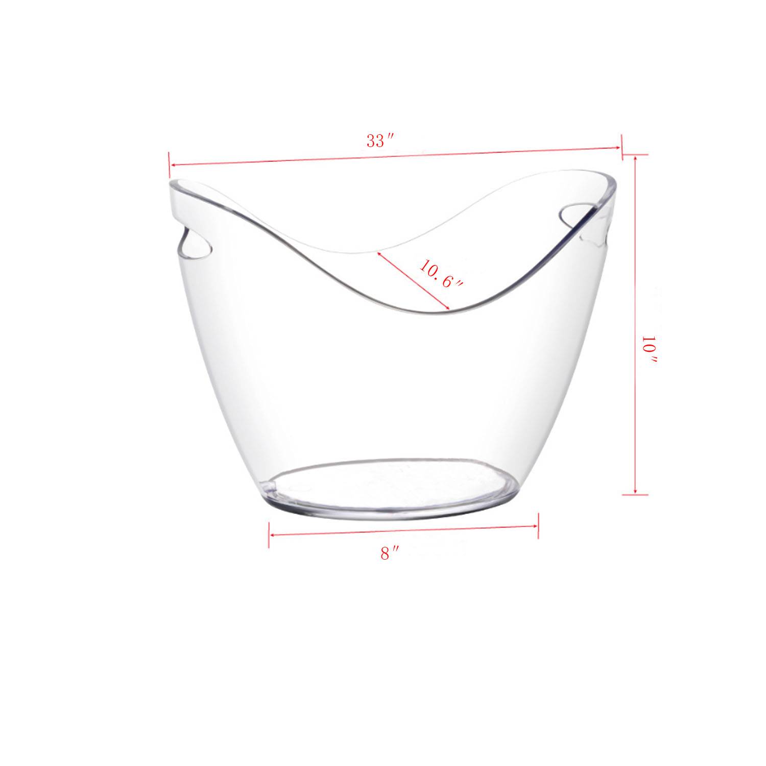 135oz Plastic Ice Bucket 4