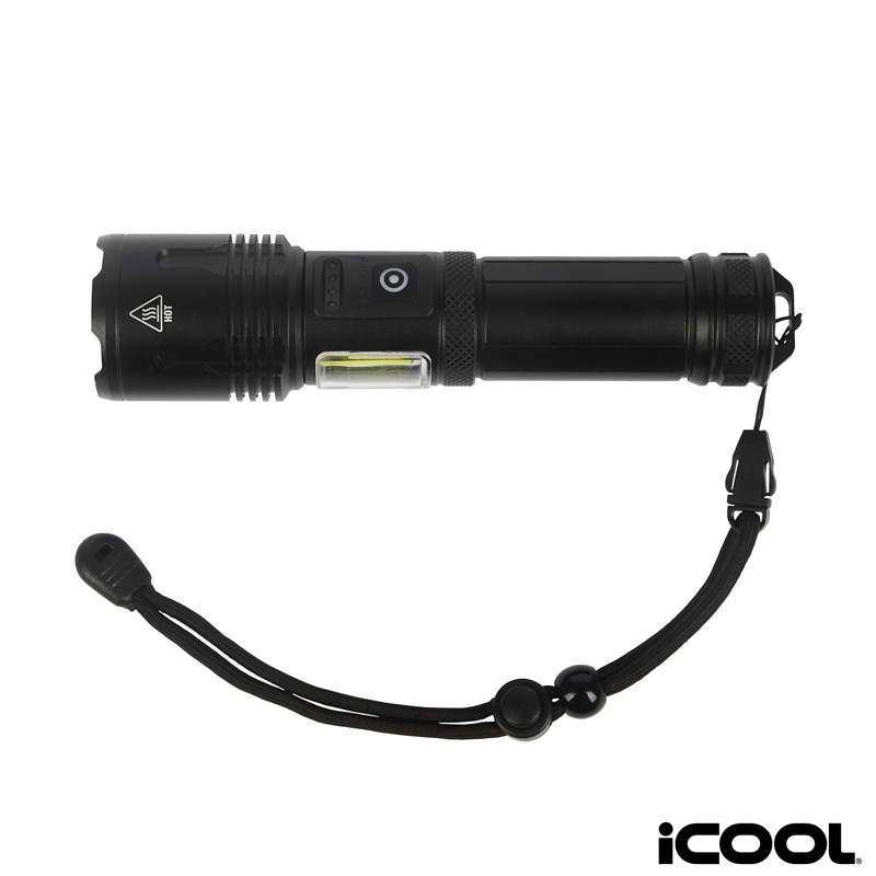 iCOOL Longmont Rechargeable 1000-Lumen Aluminum Tactical Flashlight 4