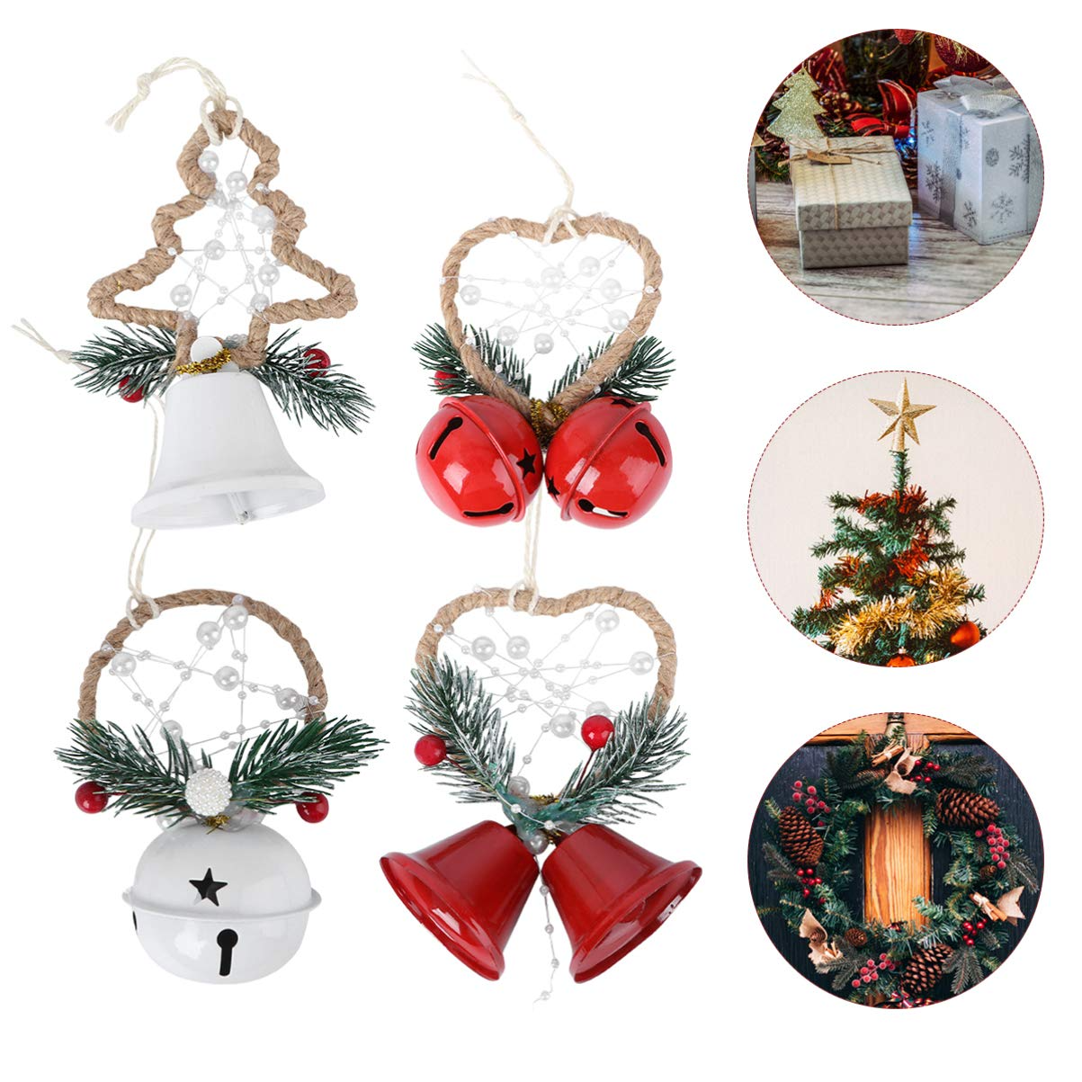 Christmas Bell Hanging Ornament Decorative 8