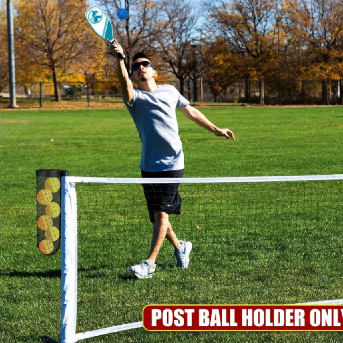 Mesh Ball Pouch For Pickleball Nets With Strap 4