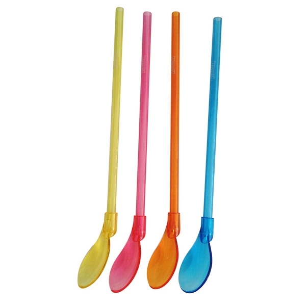 Plastic Straw Spoon 2