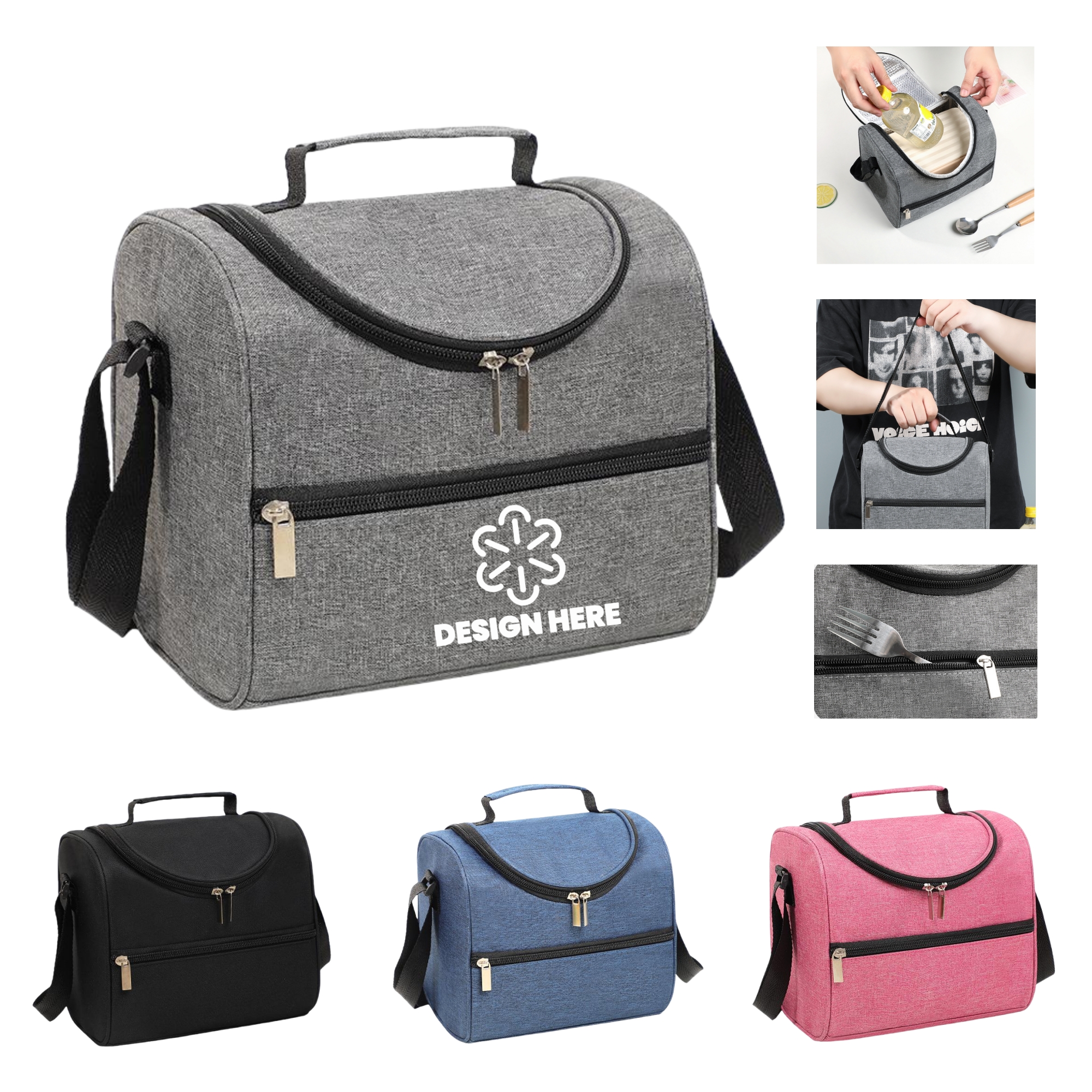 Waterproof Oxford Insulated Lunch Bag Cooler 5