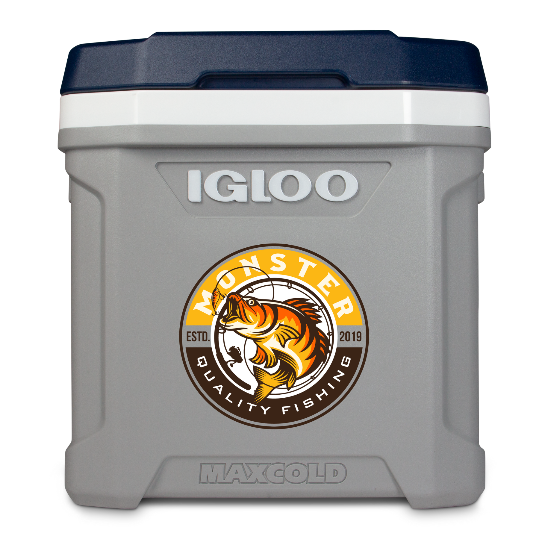 IGLOO MAXCOLD LATITUDE 62 QT ROLLER COOLER (Carbonite/Aegean Sea) 6