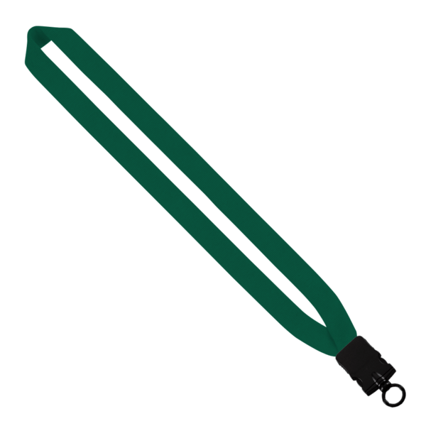 1" Cotton Lanyard with Plastic Snap-Buckle Release & O-Ring 42