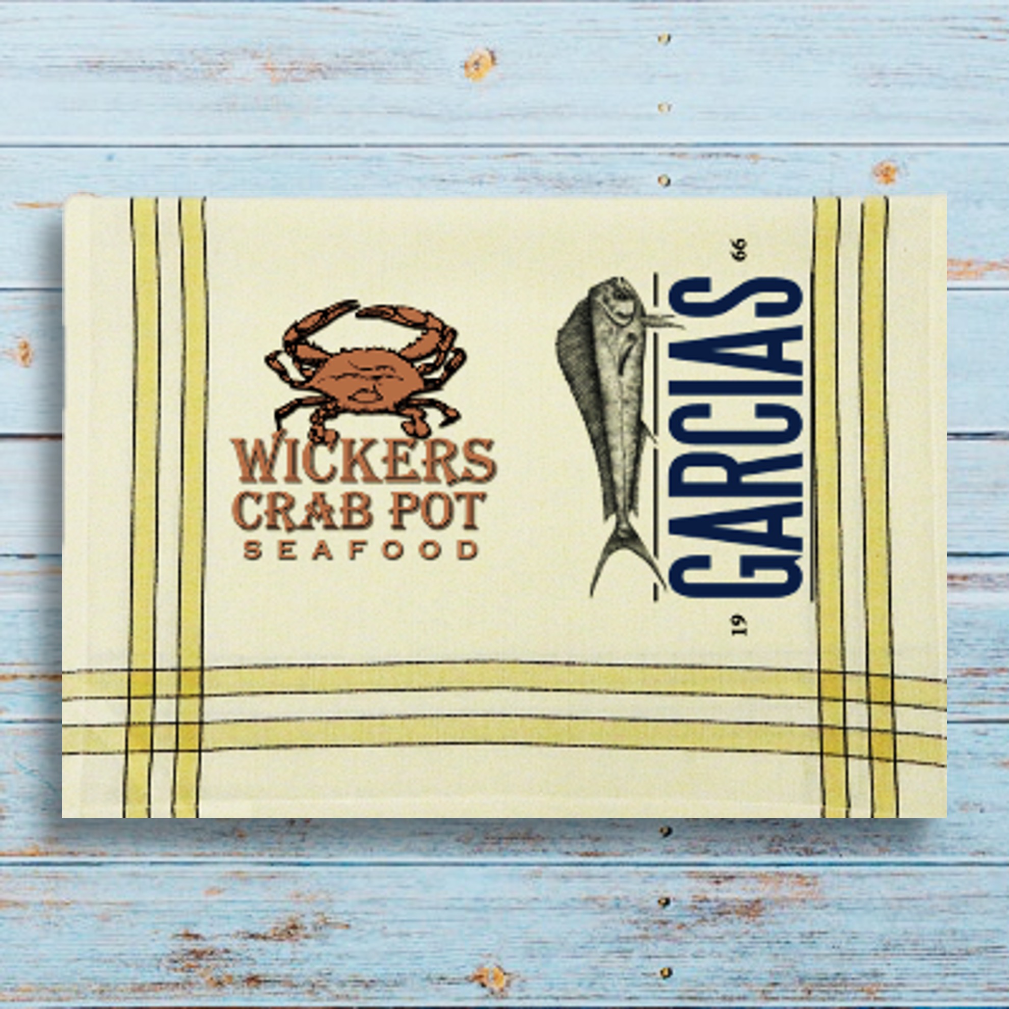 Dijon/Black Double Stripe Kitchen Towel - 20"x28" 6