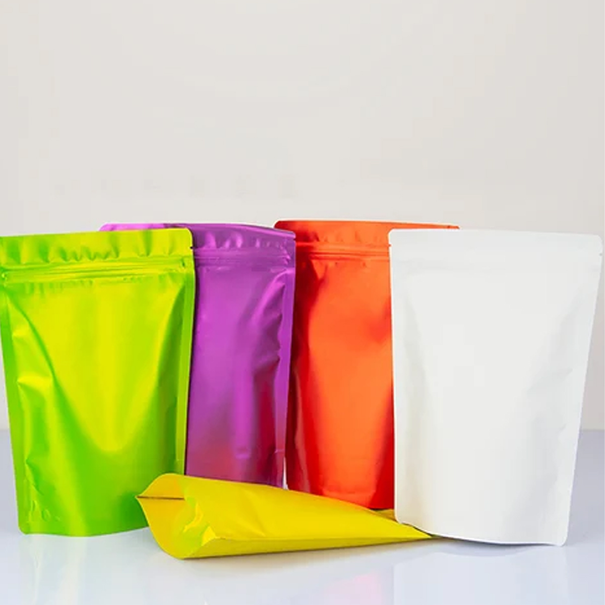 100 pc Flat Bottom Mylar Zip Lock Bags 2