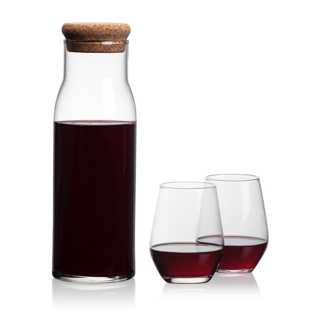 Aviston Carafe & Mandelay Stemless Wine 5