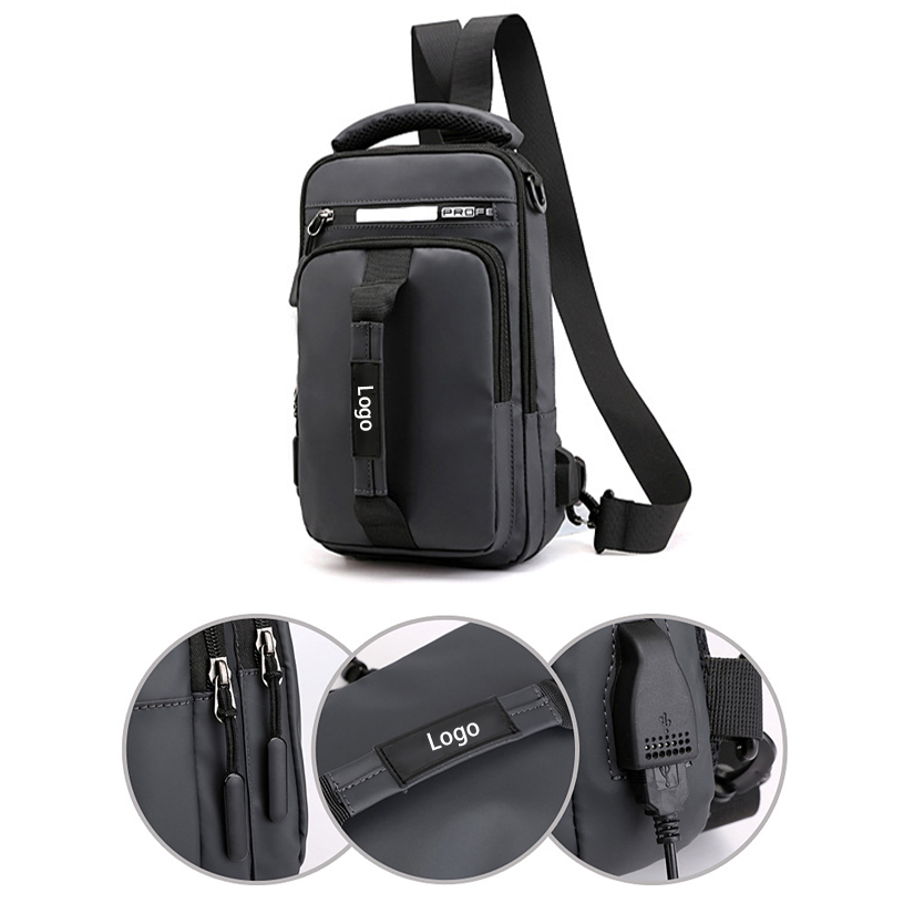 Sling Backpack with Detachable Strap and USB Port 8