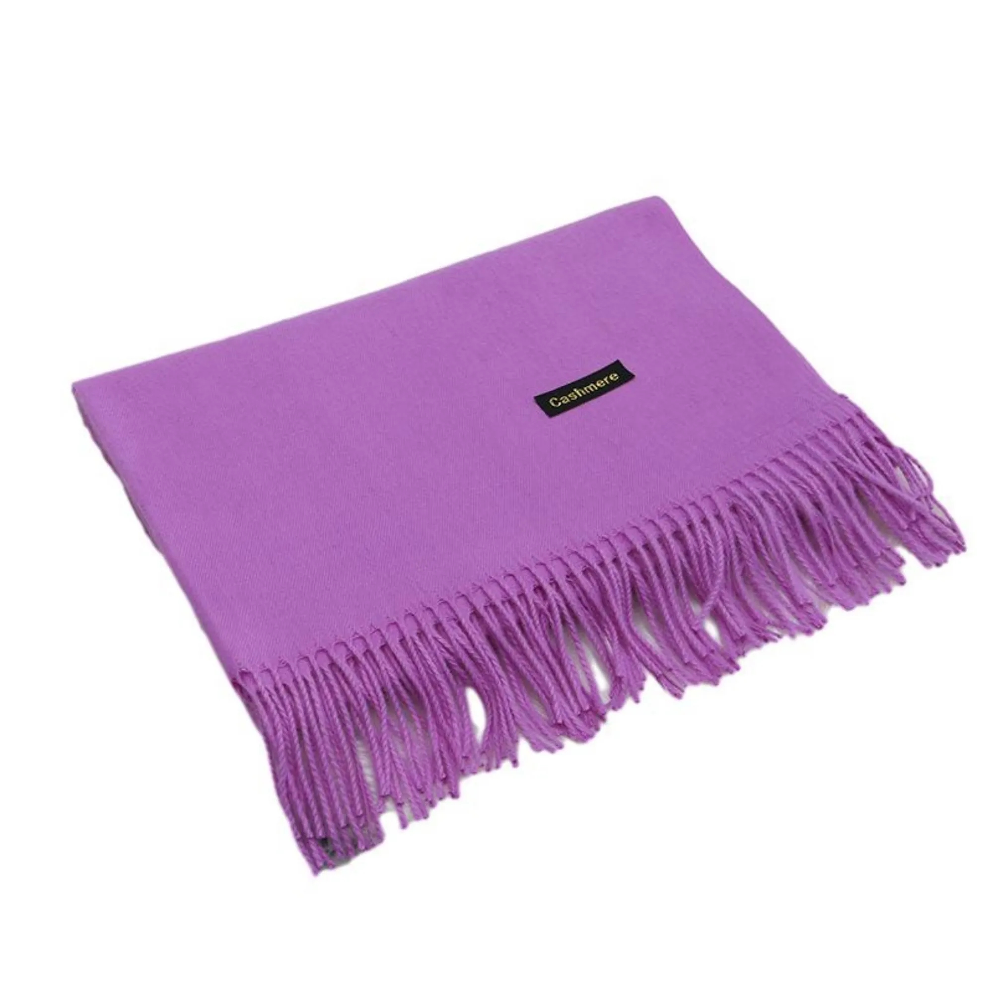 Winter Imitation Cashmere Scarf With Tassels MOQ 100PCS 3