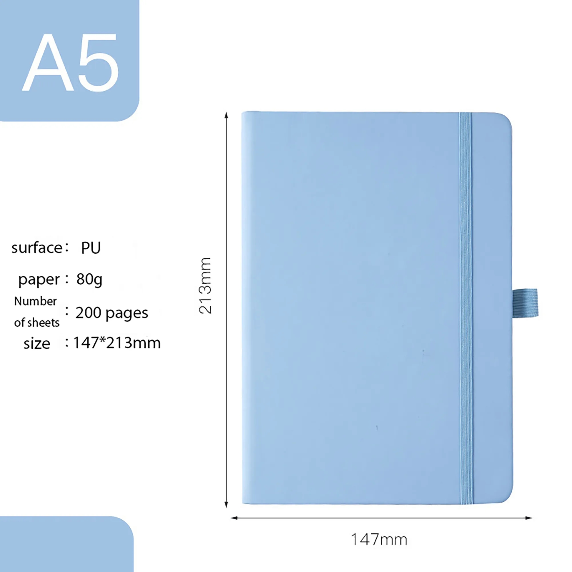A5 Strap Notebook MOQ 50PCS 7