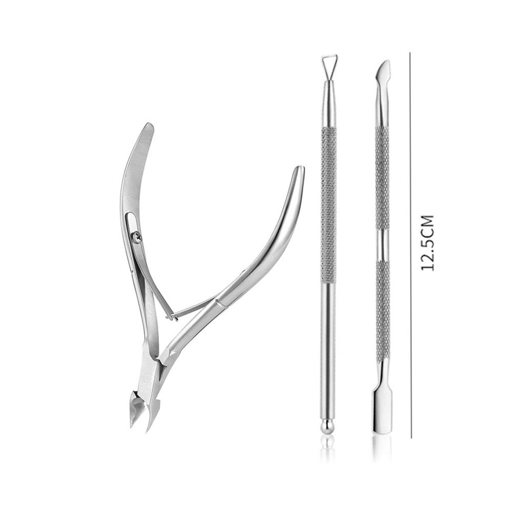 Cuticle Trimmer with Cuticle Pusher and Cutter 3