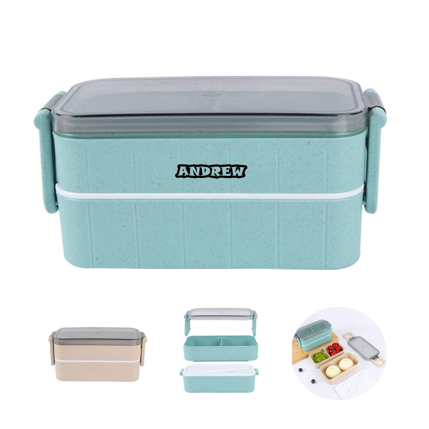 Lunch Box with Fork and Spoon 3