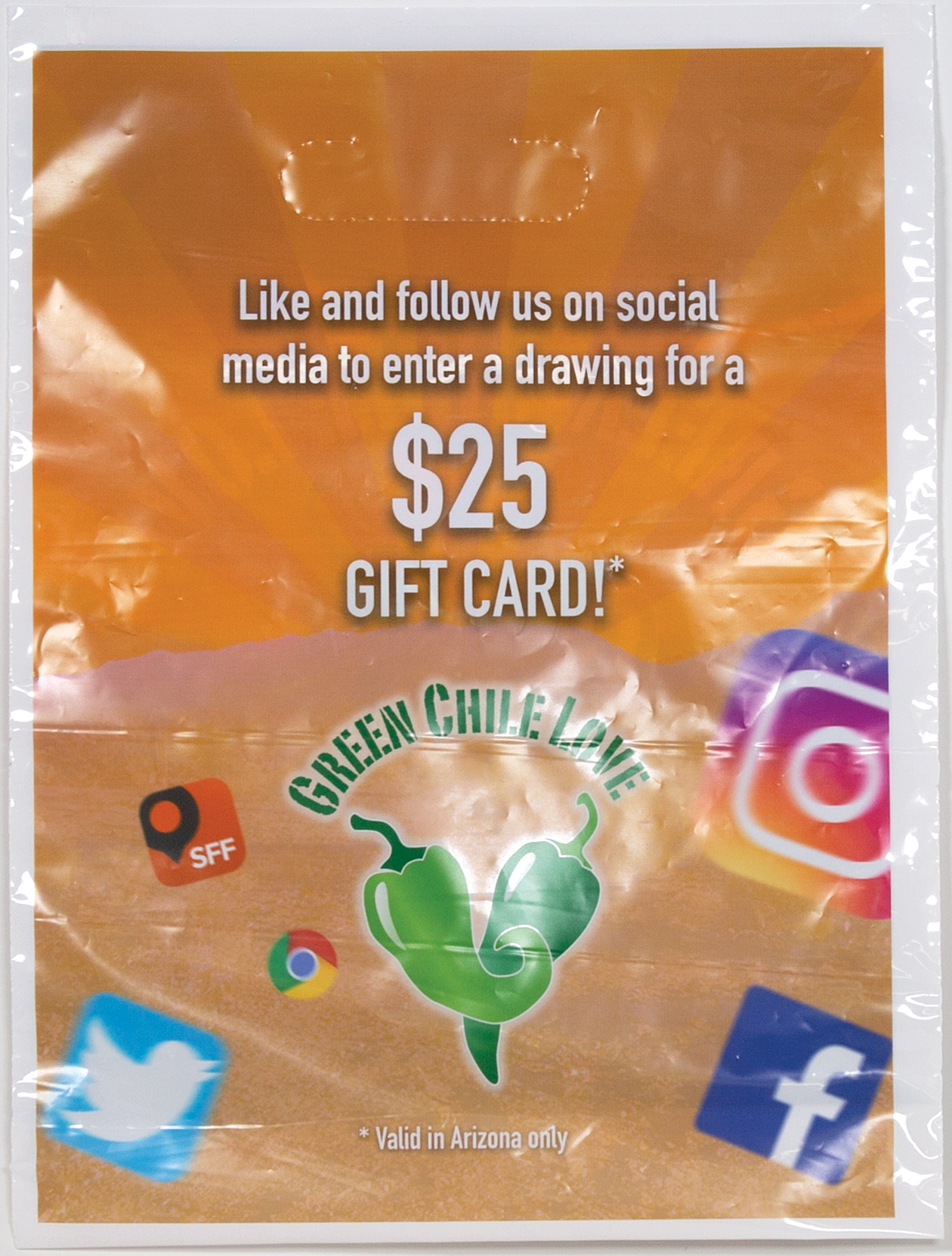 Digital Full Color White 2-Sided Plastic Bag w/2" Gusset (9"x 12"x 2") 4