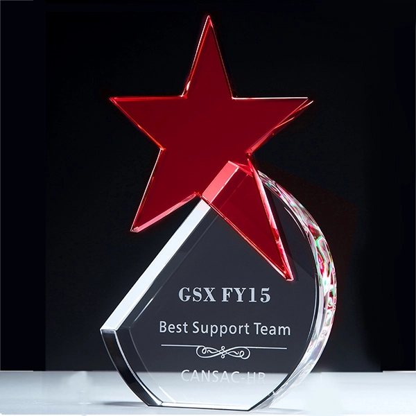 Round star crystal Award 7