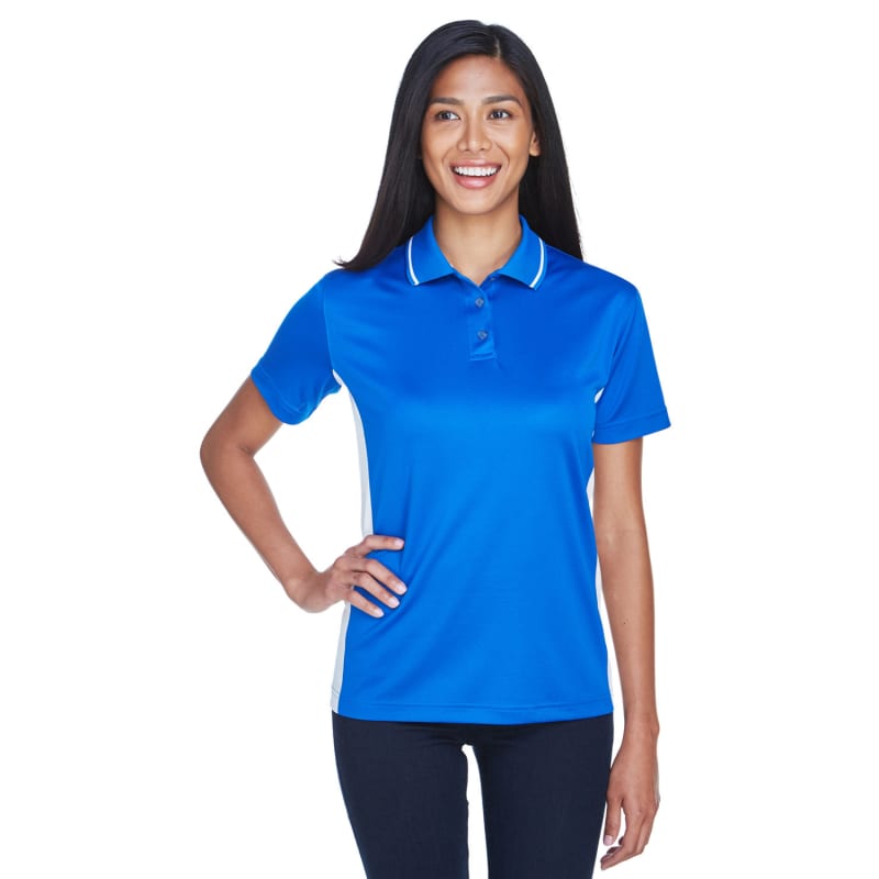 UltraClub Ladies' Cool & Dry Sport Two-Tone Polo 18