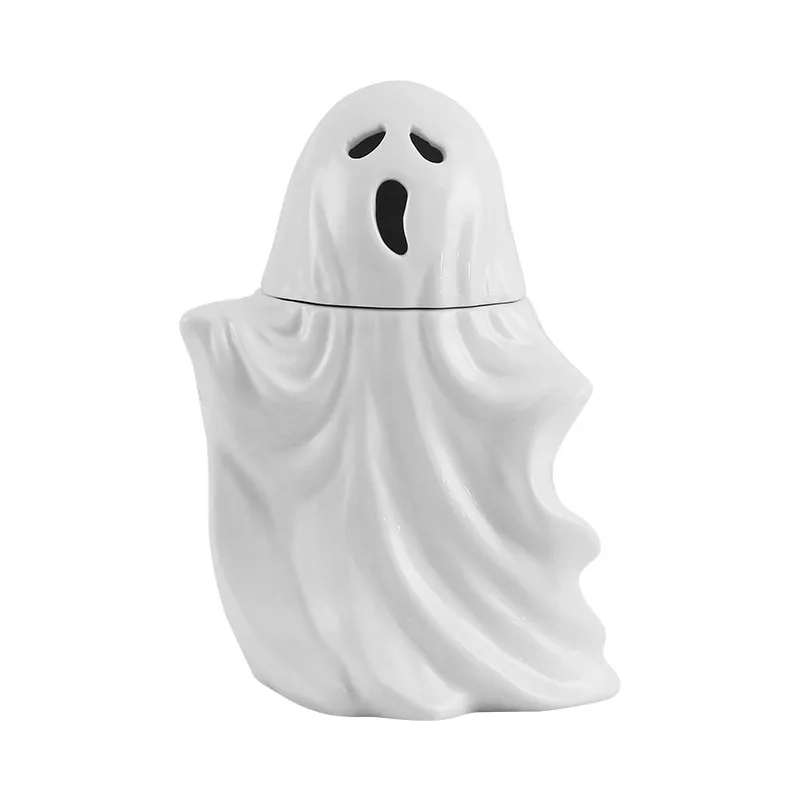 Ceramic Cup White Ghost Mug Halloween Gift 7