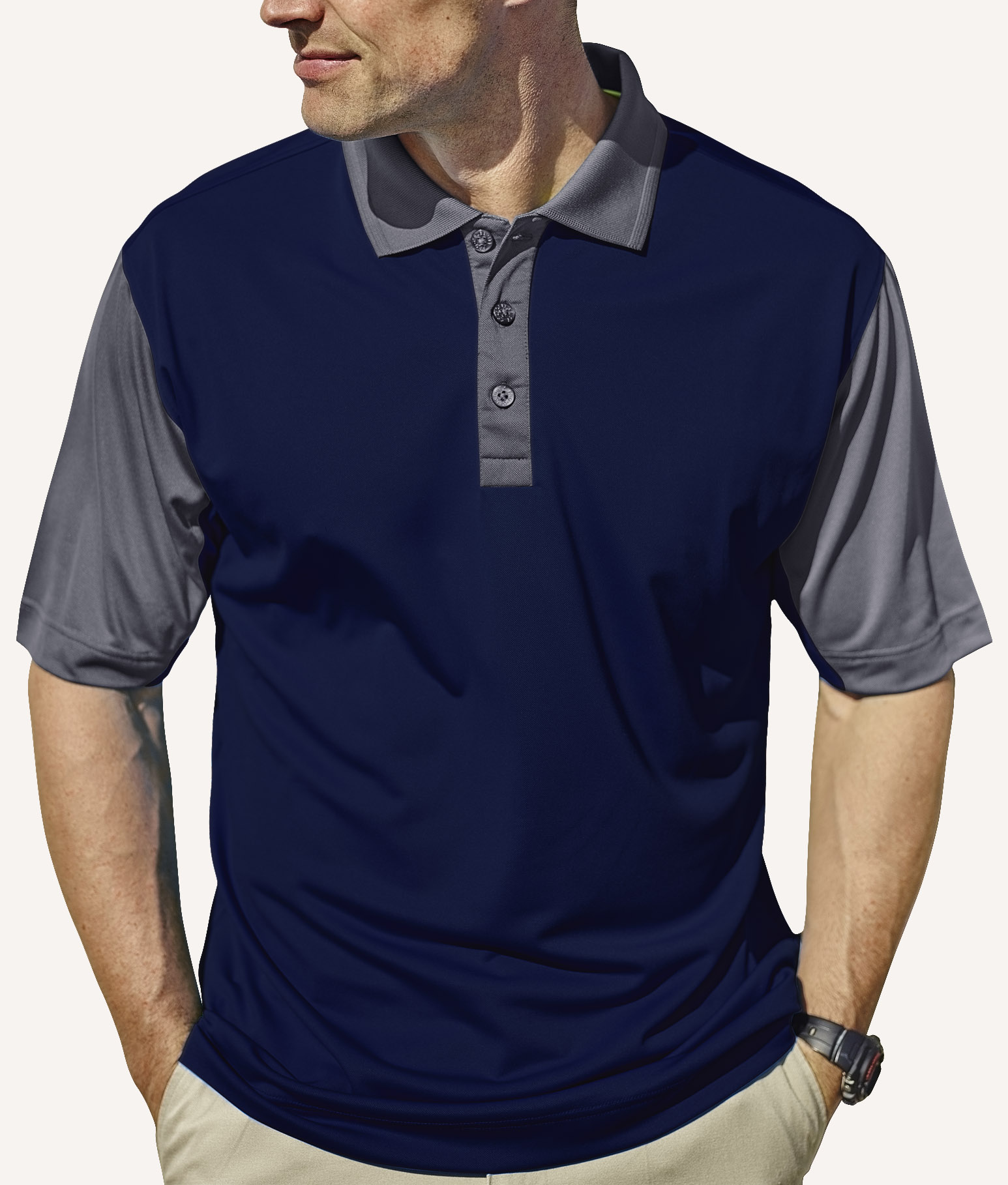 Men's Corvette Hybrid Cooler Polo Shirt 4
