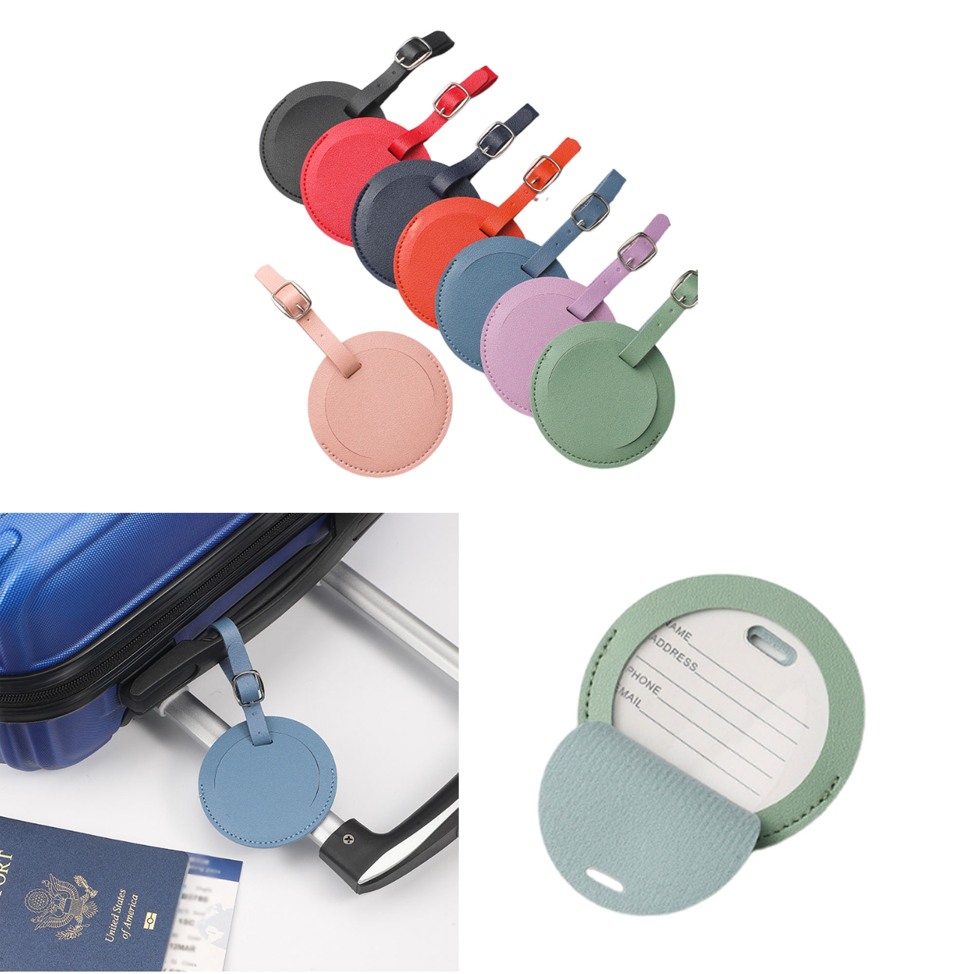 Round Luggage Tag 2