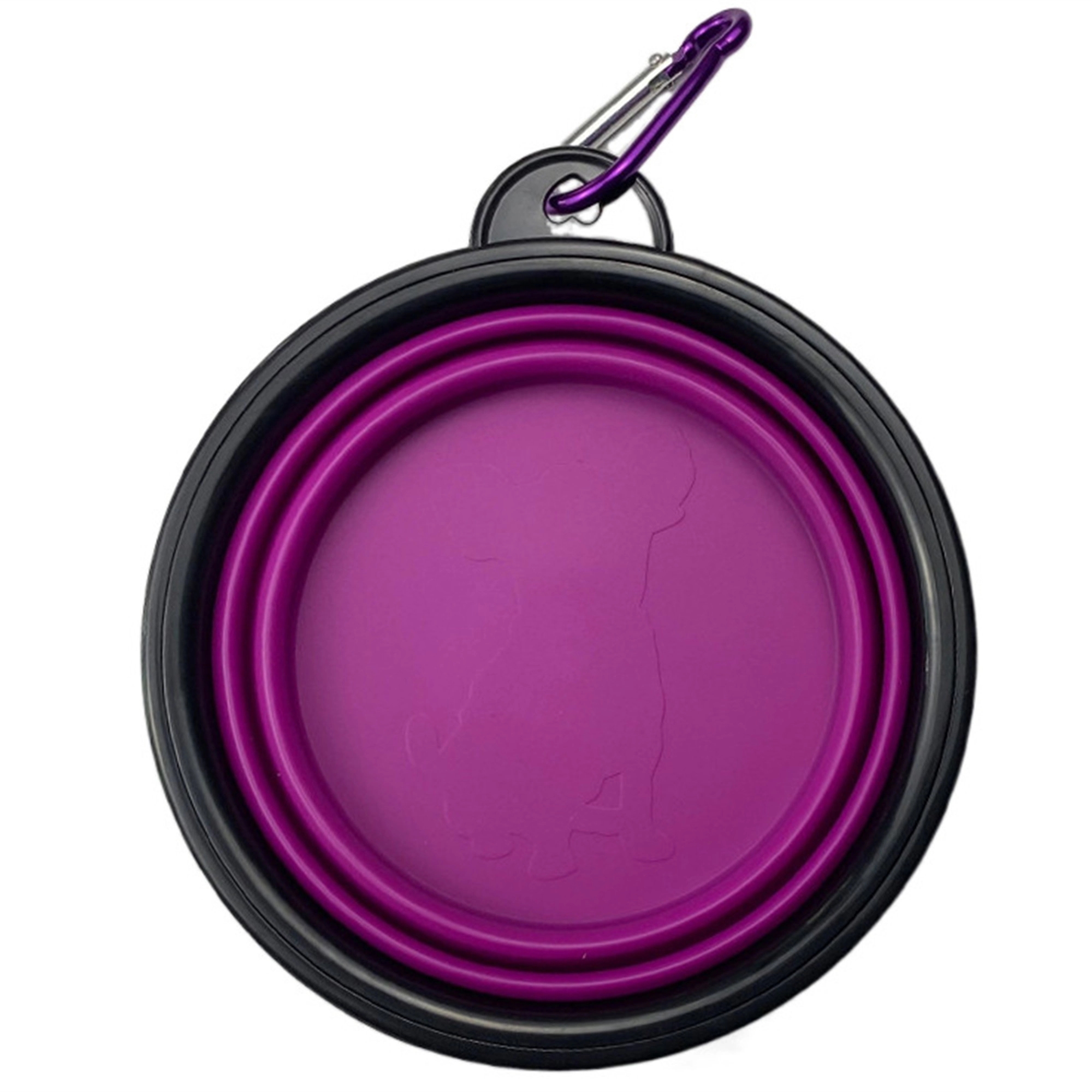 12oz Collapsible Dog Bowl with Carabiner 3
