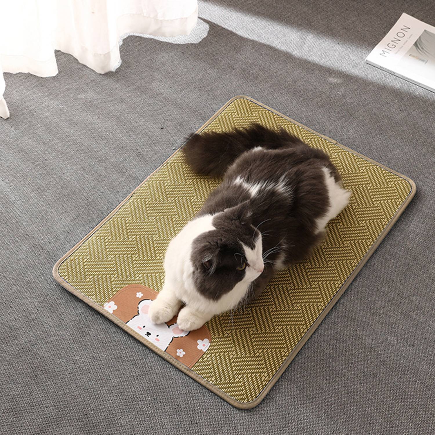 Summer Pet Anti-Slip Woven Rattan Mat 3