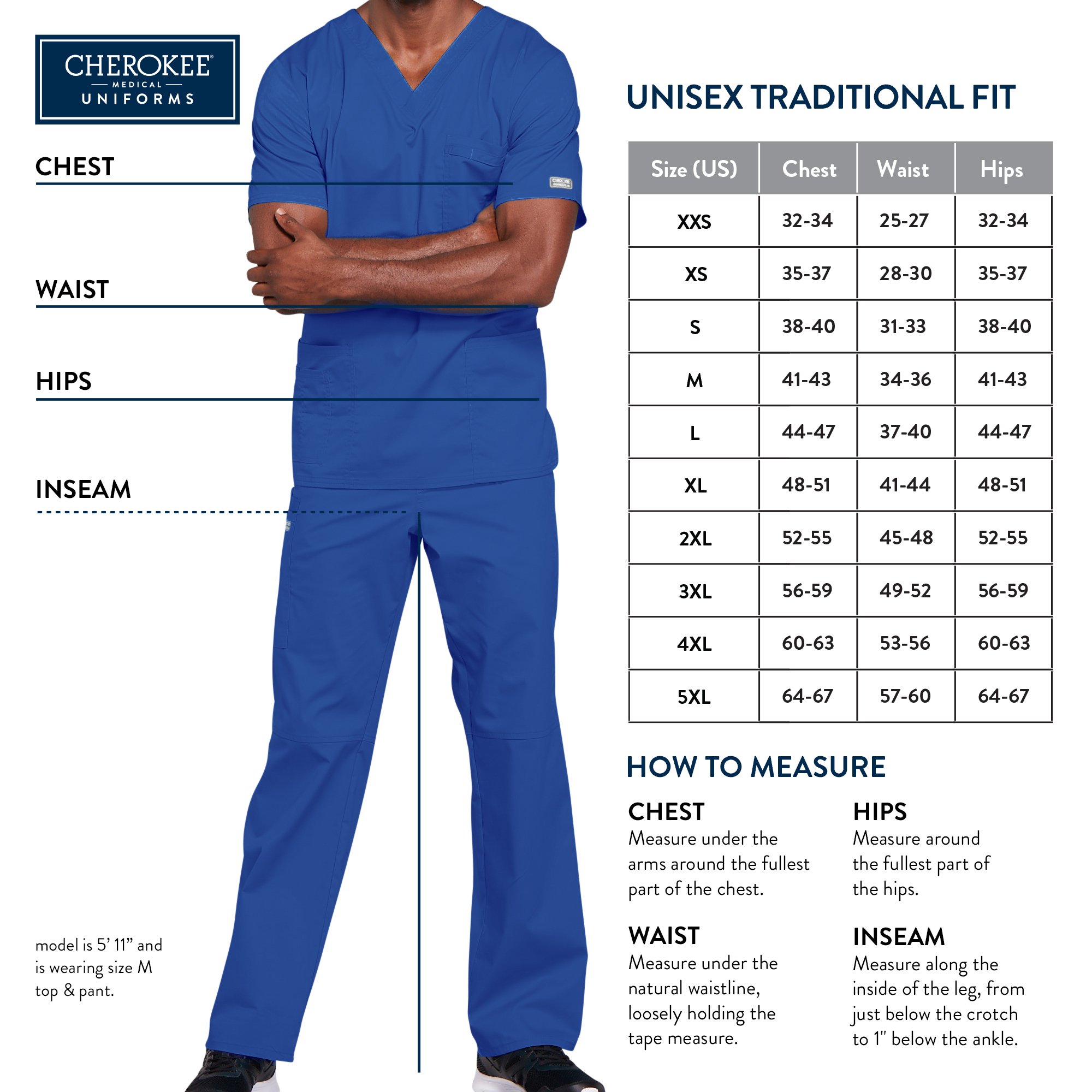 Cherokee - Workwear Originals - Unisex 3-Pocket V-Neck Top 3