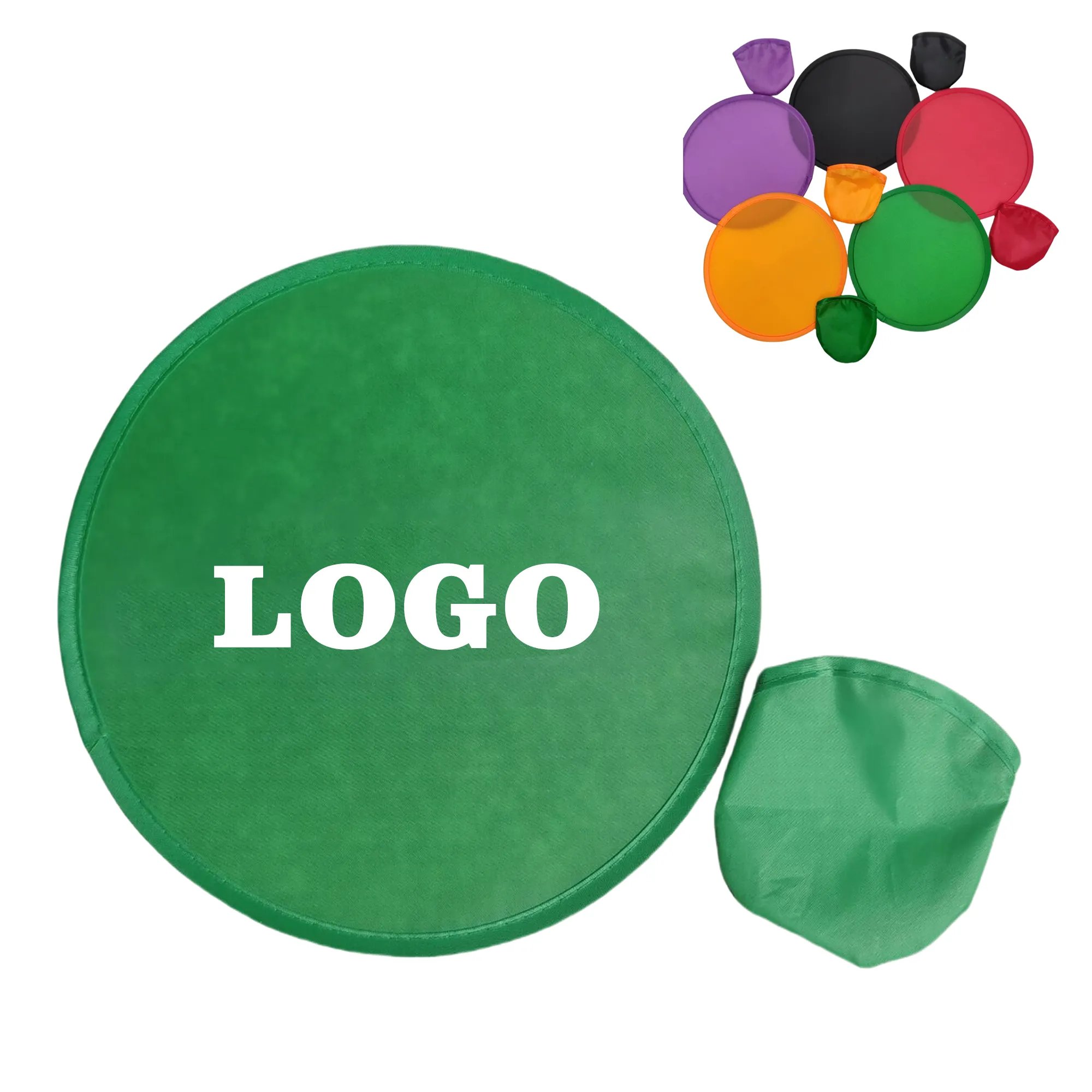 10" Custom Collapsible Flyer Fan With Pouch