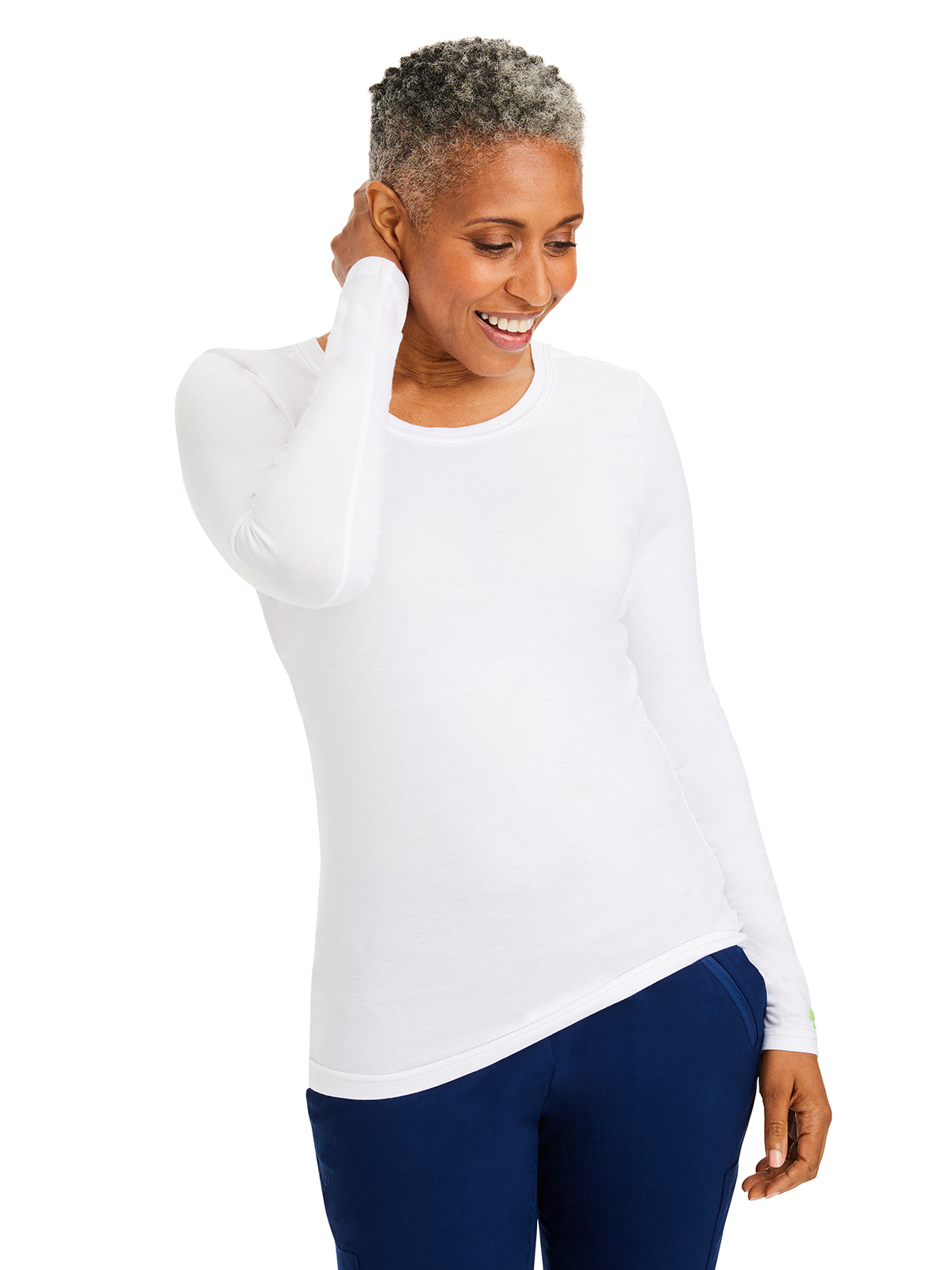 Healing Hands - HH Knits - Women's Pocketless Melissa Long Sleeve Underscrub Tee 35