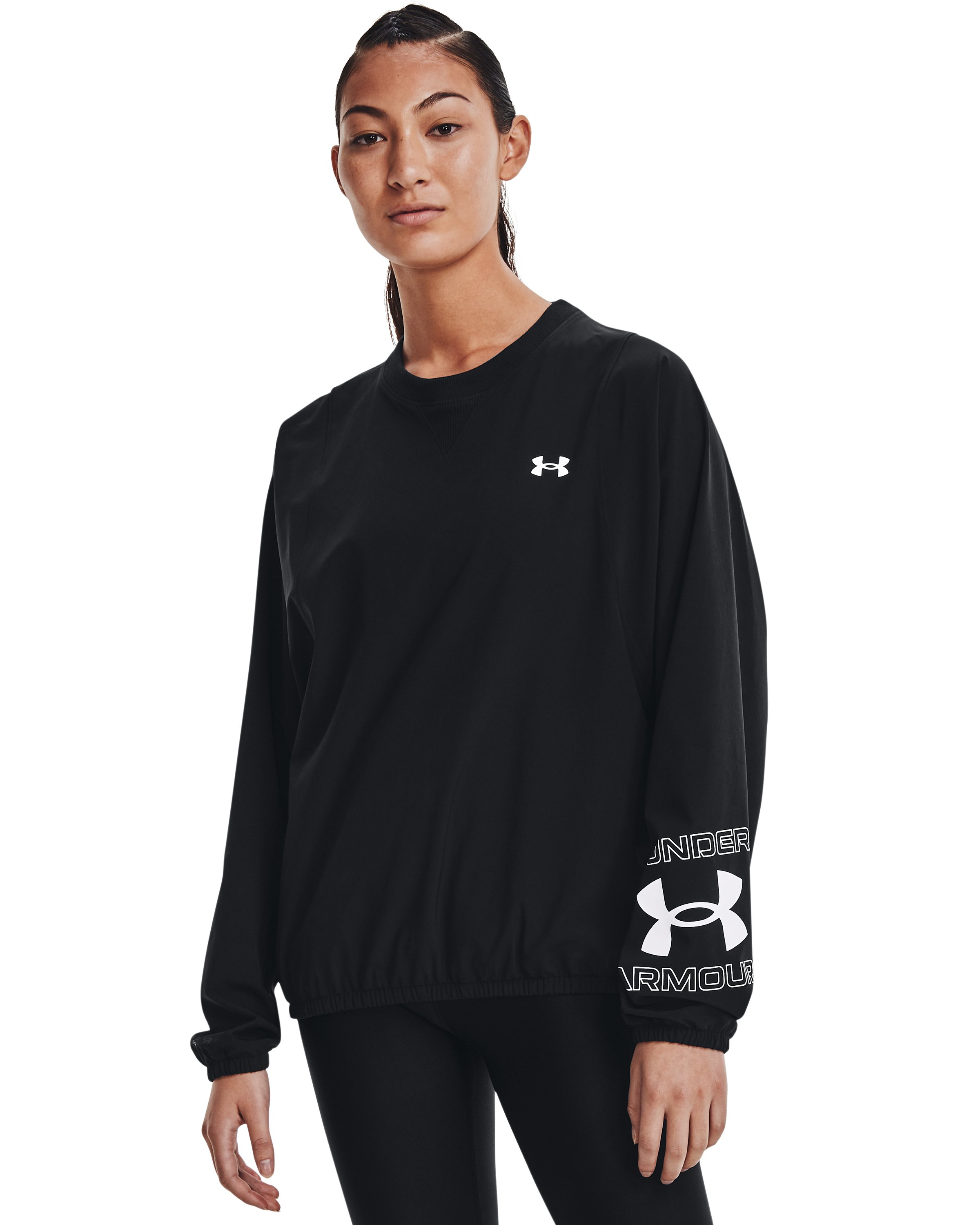UA Woven Graphic Women's Crew 3