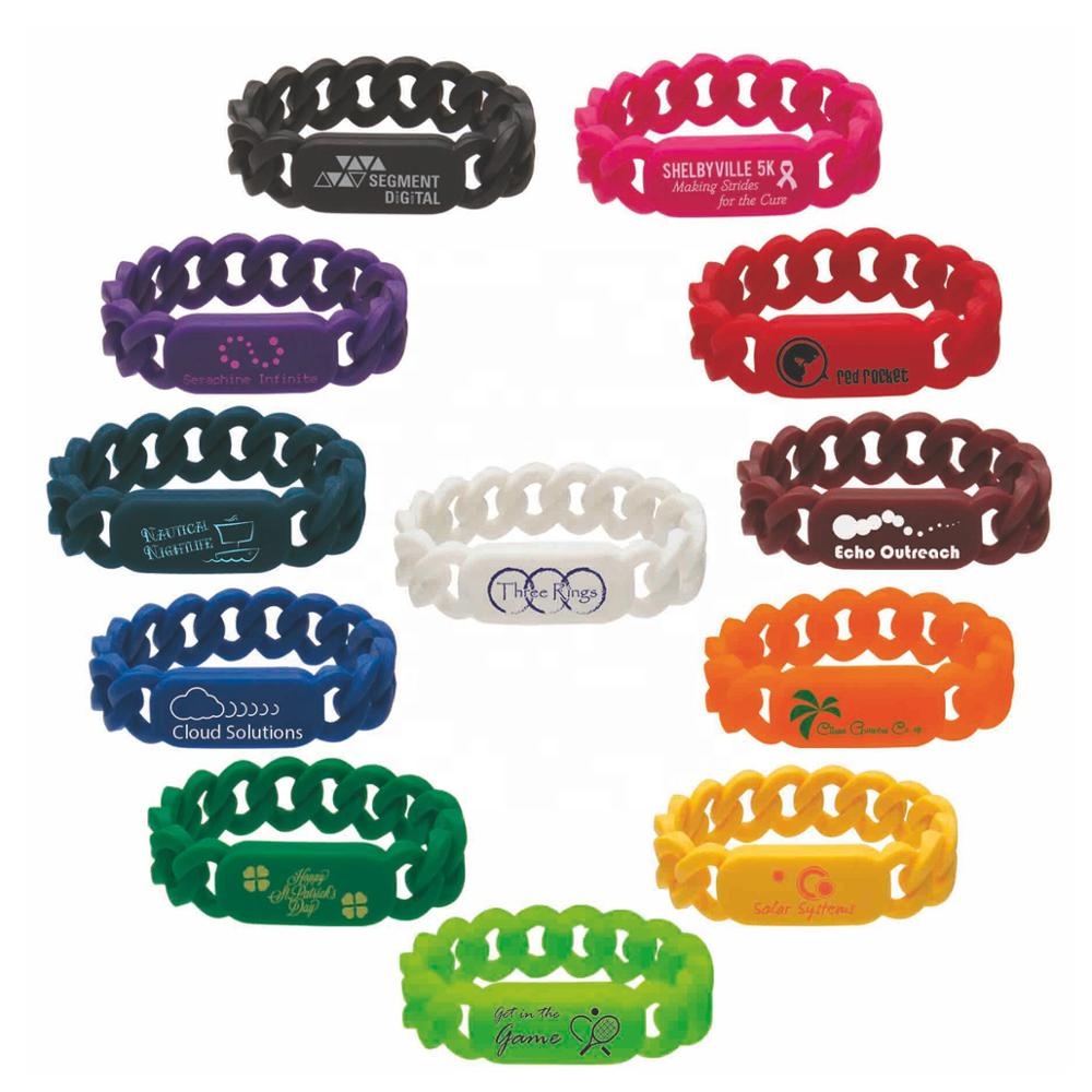 Chain Link Silicone Wristbands 4